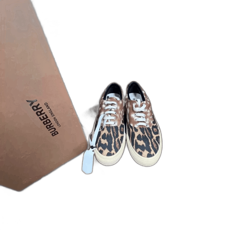 Burberry Burberry Leopard Print Canvas Sneakers Size 42 Size US 9 / EU 42 - 1 Thumbnail