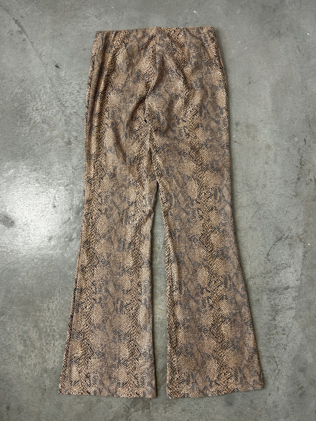 Hysteric Glamour × If Six Was Nine × Morgan Homme 1990s Morgan De Toi - Snakeskin Flared Pants Size US 28 / EU 44 - 12 Thumbnail