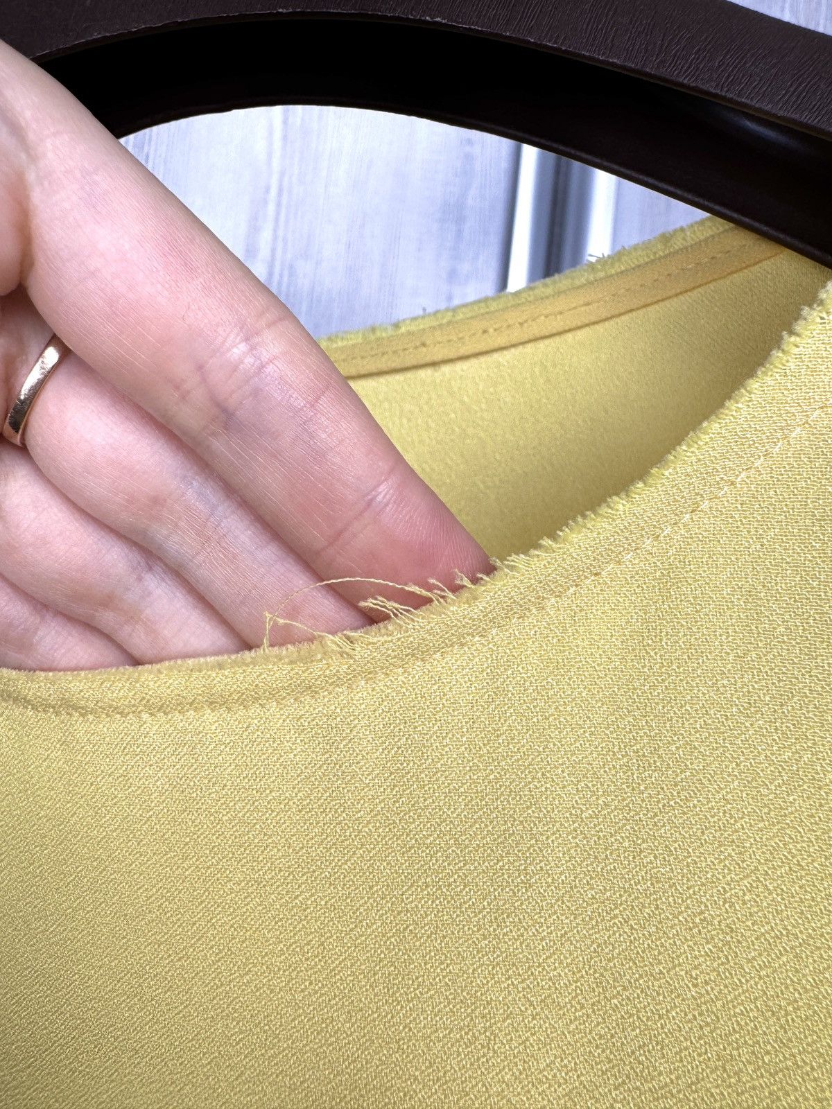 Zadig & Voltaire Zadig & Voltaire Deluxe Rani Yellow Embellished Shift Dress Size S / US 4 / IT 40 - 5 Thumbnail