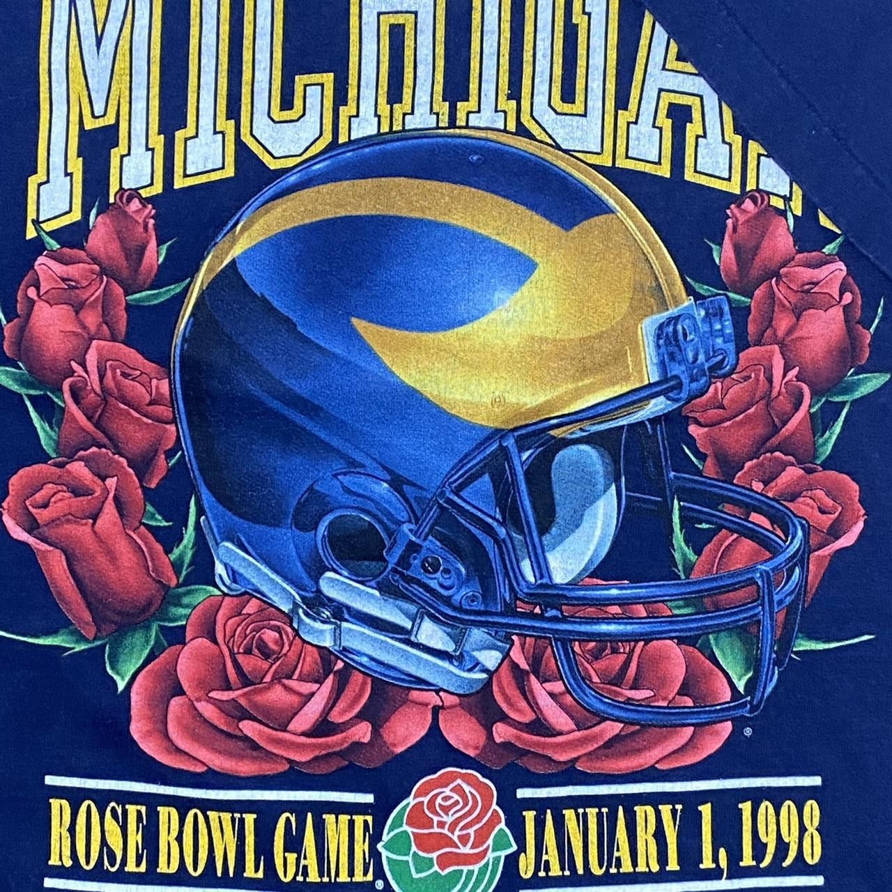 Pro Player Vintage University of Michigan Blue Football Tee Size XL Size US XL / EU 56 / 4 - 3 Thumbnail