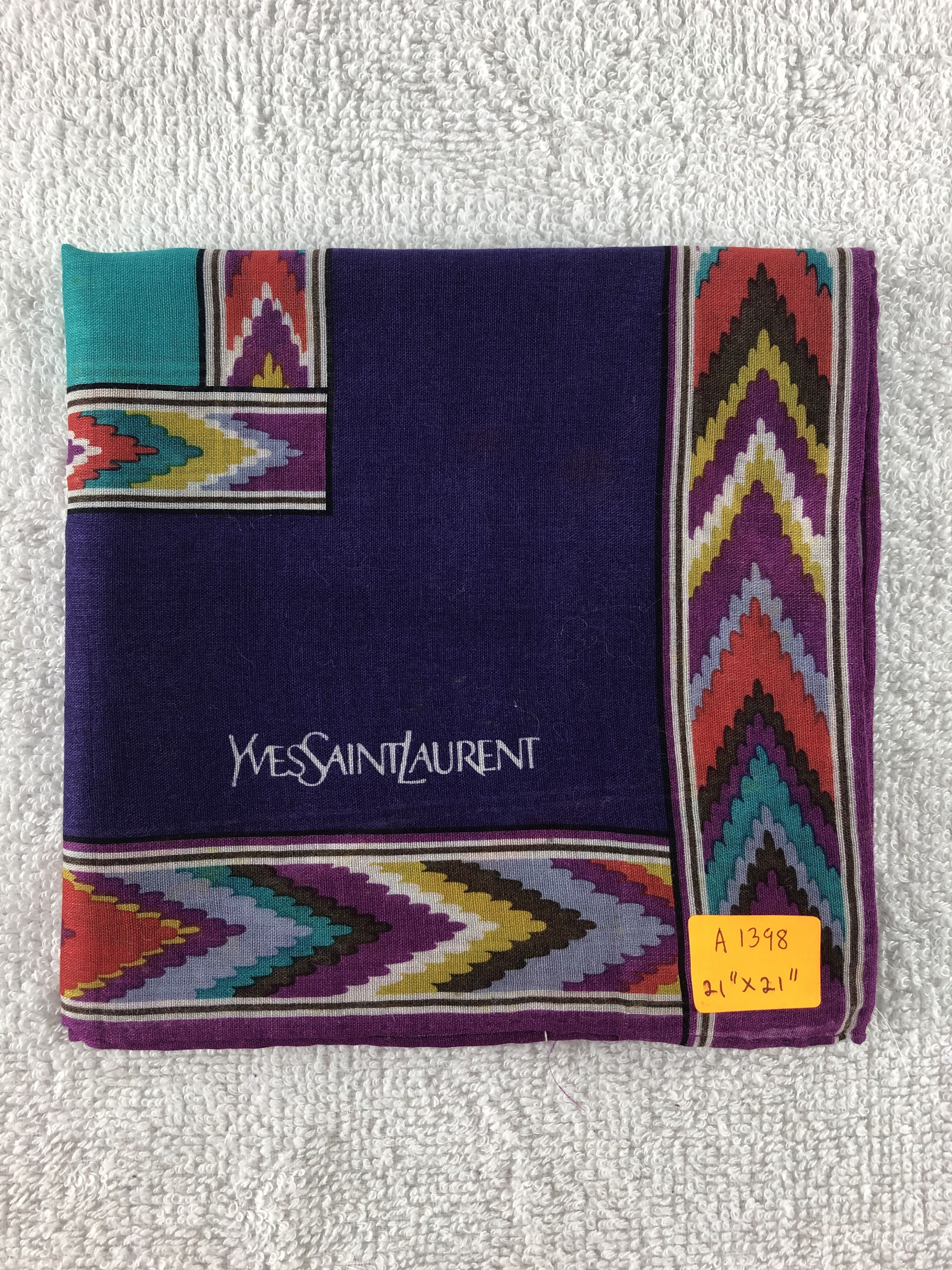 Yves Saint Laurent Yves Saint Laurent Handkerchief / Bandana / Neckerchief Size ONE SIZE - 7 Thumbnail