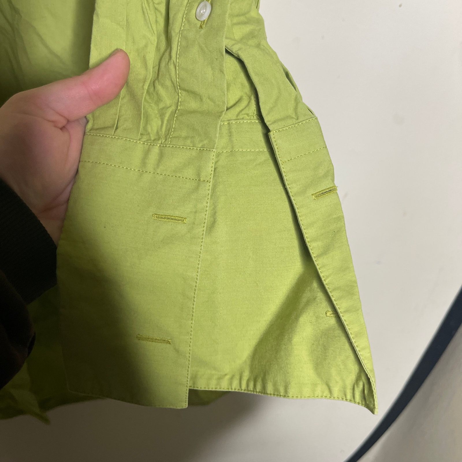 Loewe Loewe Cotton shirt dress in Lime Green sz FR 38 US 4-6 Size S / US 4 / IT 40 - 6 Thumbnail
