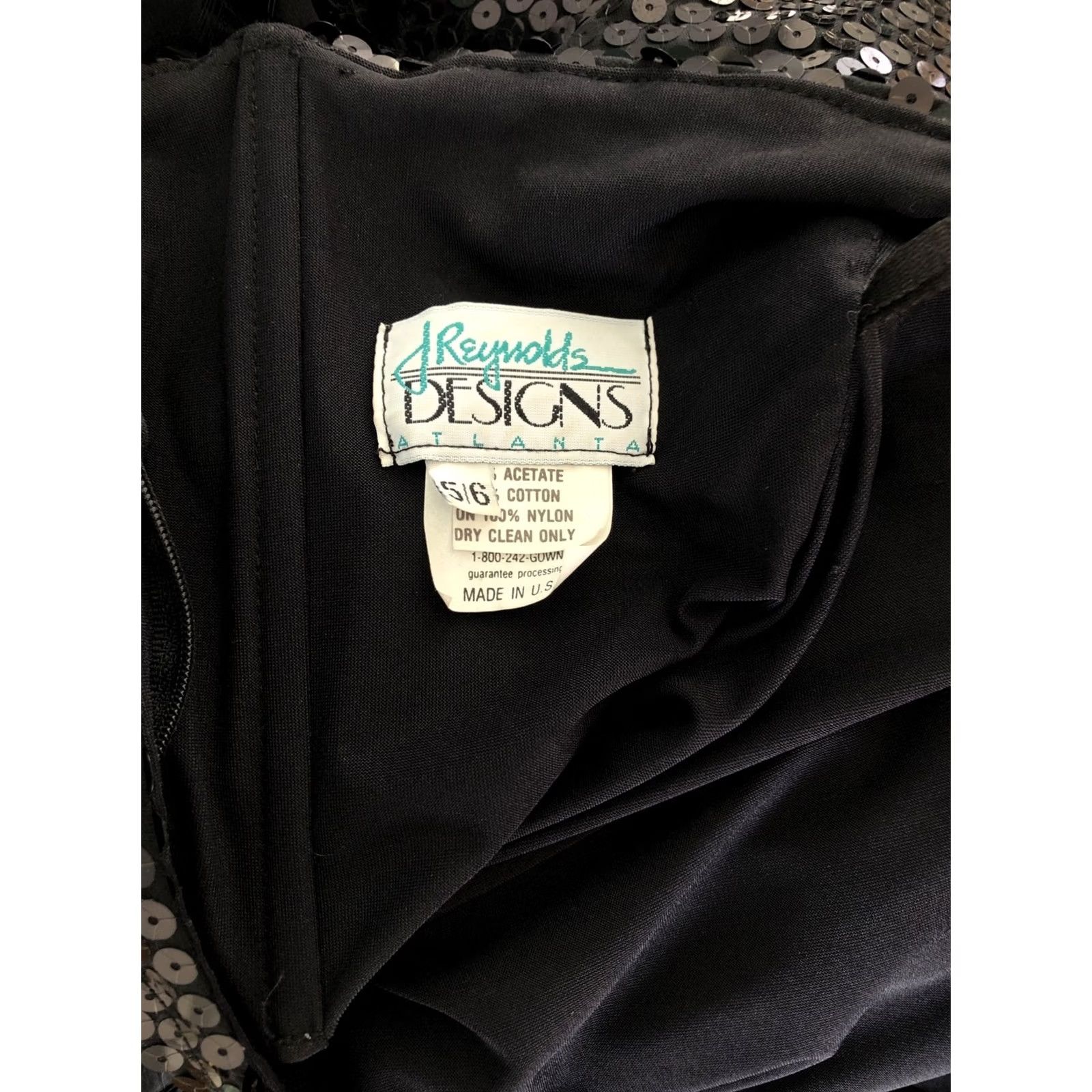 Vintage VINTAGE Strapless Sweetheart Sequin Dress 5/6 Black Gold Feather Hem Prom Party Dress Size S / US 4 / IT 40 - 7 Thumbnail