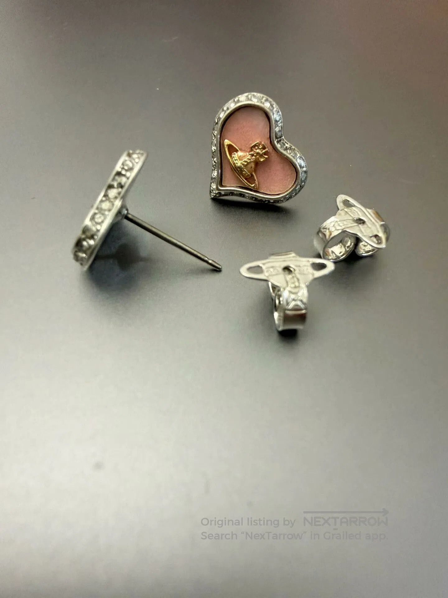 Vivienne Westwood Vivienne Westwood Heart Earrings. Size ONE SIZE - 4 Thumbnail