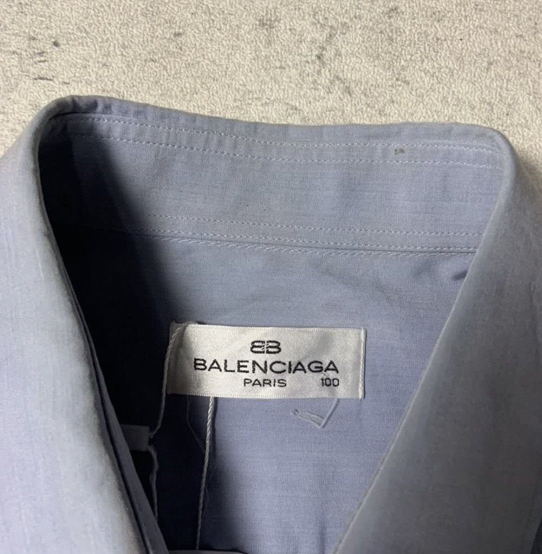 Balenciaga × Designer Vintage Balenciaga BB Paris Basic Shirt Size US L / EU 52-54 / 3 - 2 Thumbnail