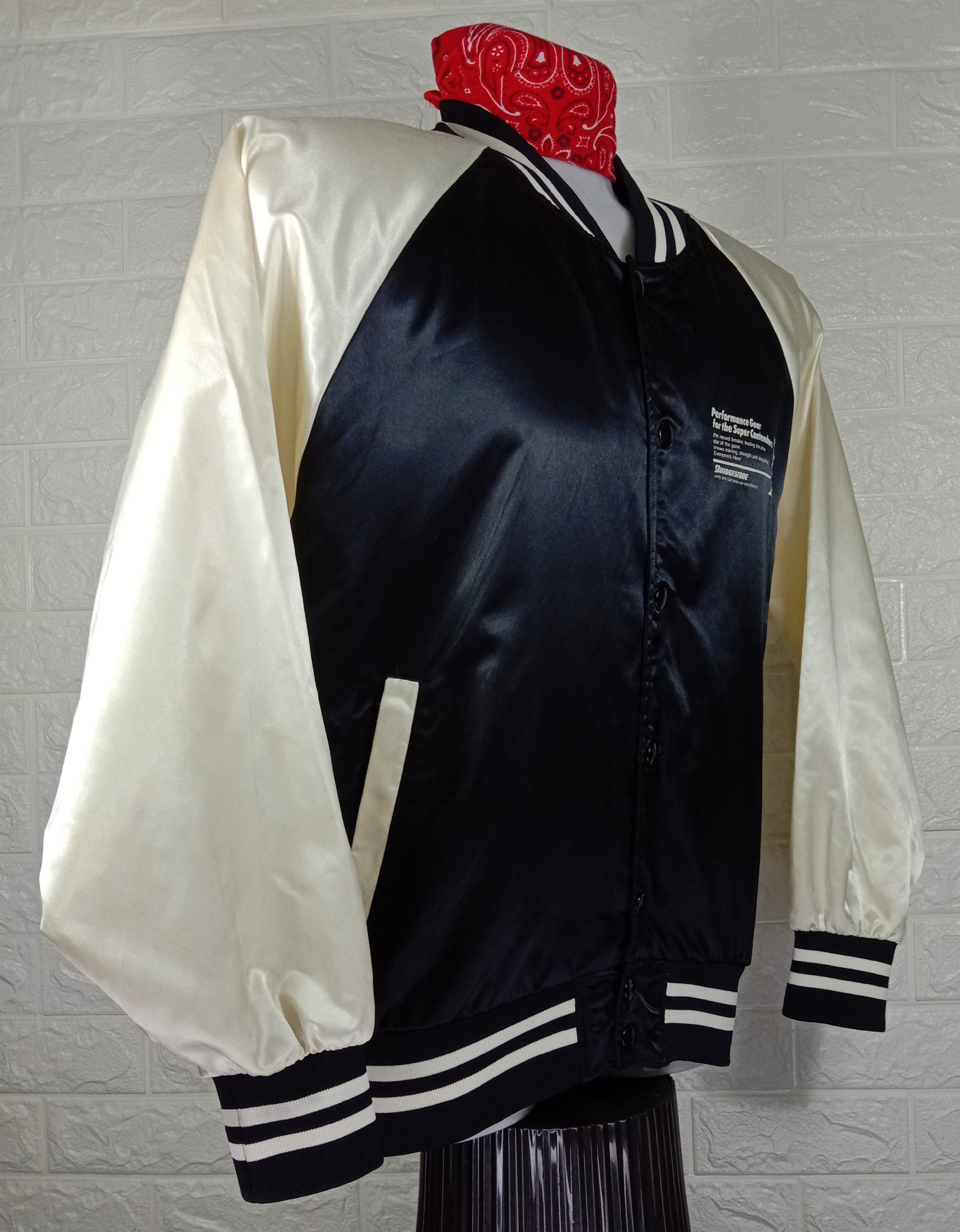 Japanese Brand Vintage Bridgestone The Super Contender Racing Jacket Size US L / EU 52-54 / 3 - 3 Thumbnail