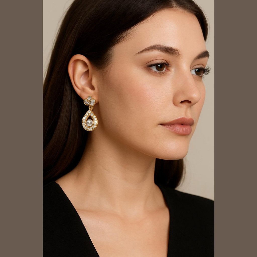 Givenchy Givenchy Crystal Teardrop Gold Tone Drop Earrings NWT Size ONE SIZE - 5 Thumbnail