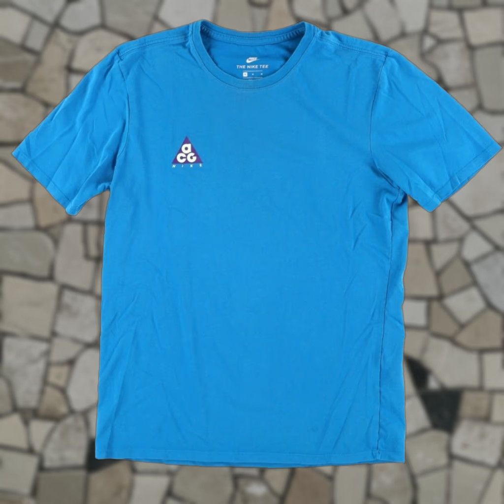 Nike Nike ACG Go Climb a Volcano Solid T-Shirt Blue Men's M Size US M / EU 48-50 / 2 - 1 Thumbnail