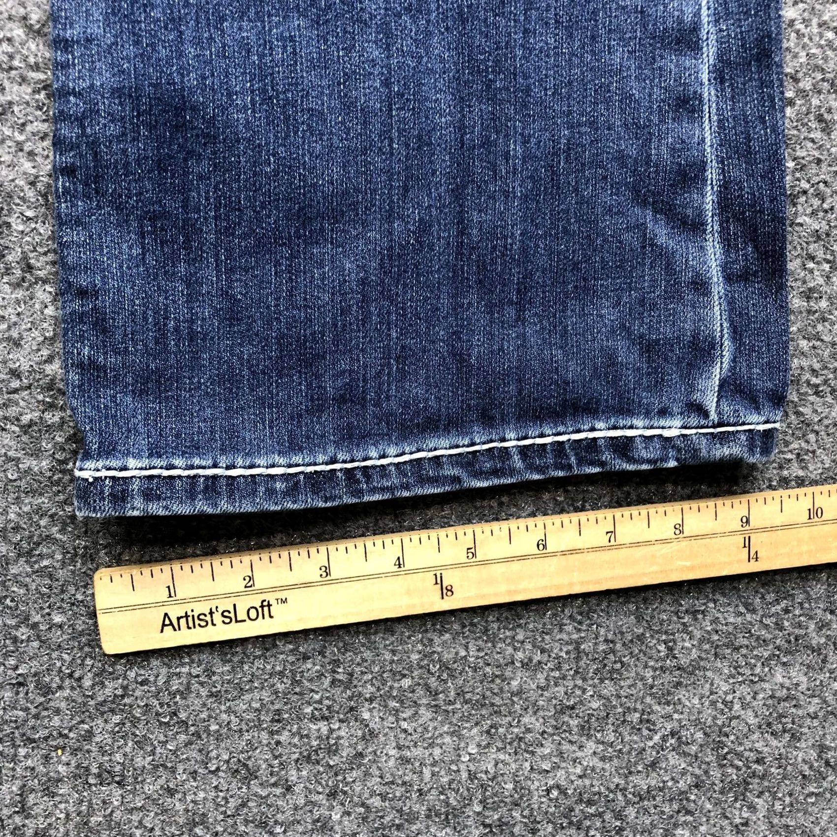 Denime Cello Jeans Juniors 13 Blue Bootcut Paisley Embroidered Rhinestone Denim Size 34" / US 12 / IT 48 - 5 Thumbnail
