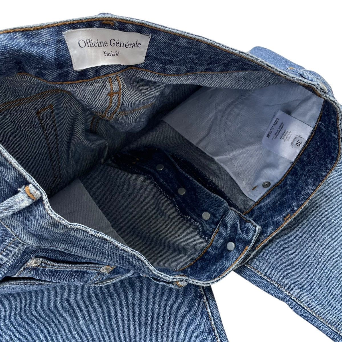 Officine Generale Officine Générale Paris Slim Fit Indigo Designer Denim Jeans Size US 32 / EU 48 - 12 Thumbnail