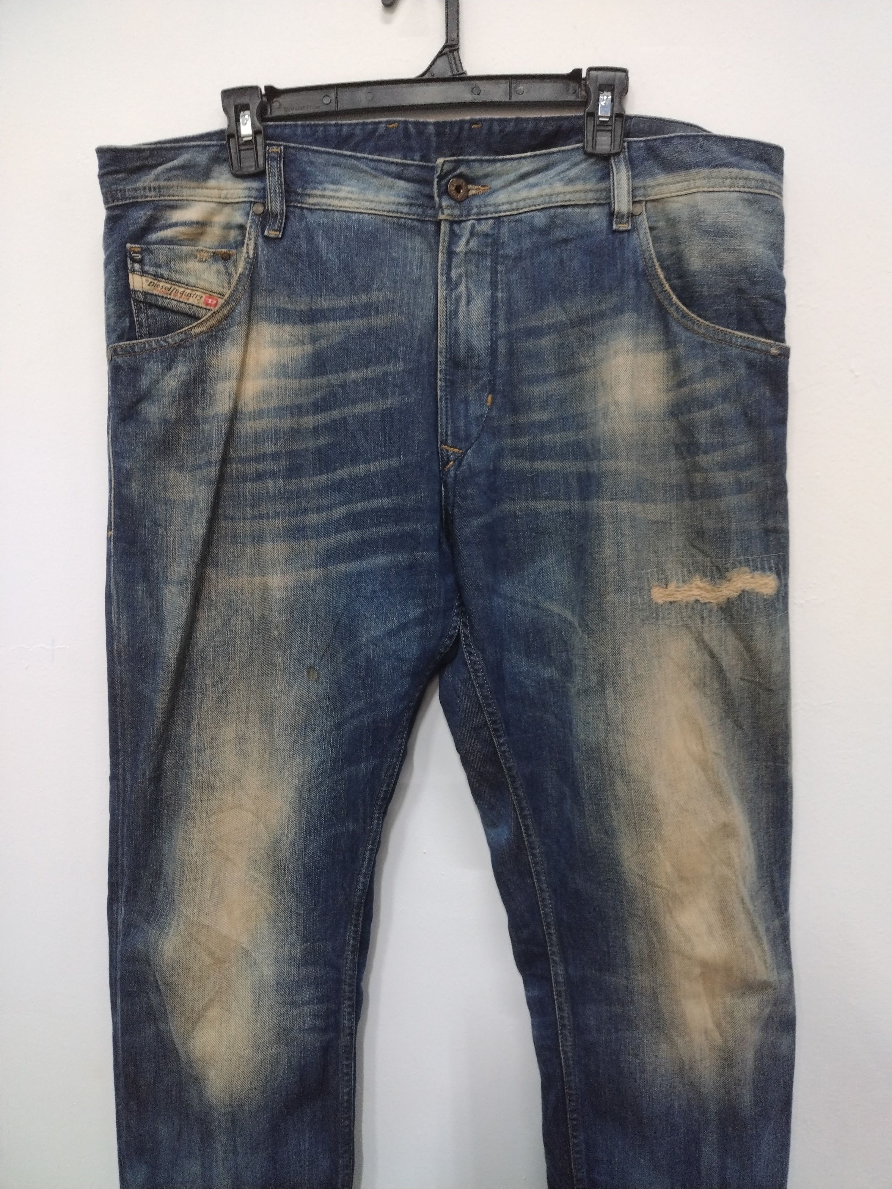 Diesel 🔥💥Crazy cool Diesel distressed regular slim carrot Jean Size US 38 / EU 54 - 6 Thumbnail