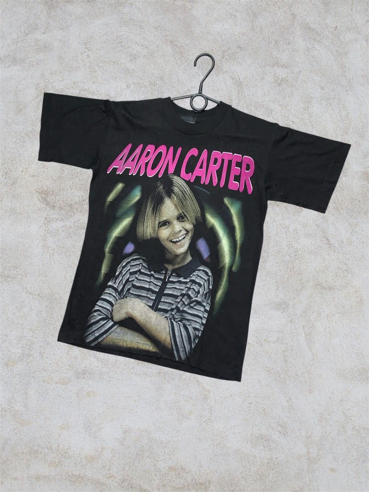 Rap Tees × Vintage Aaron carter vintage T-shirt big logo tee size S Size US S / EU 44-46 / 1 - 1 Thumbnail