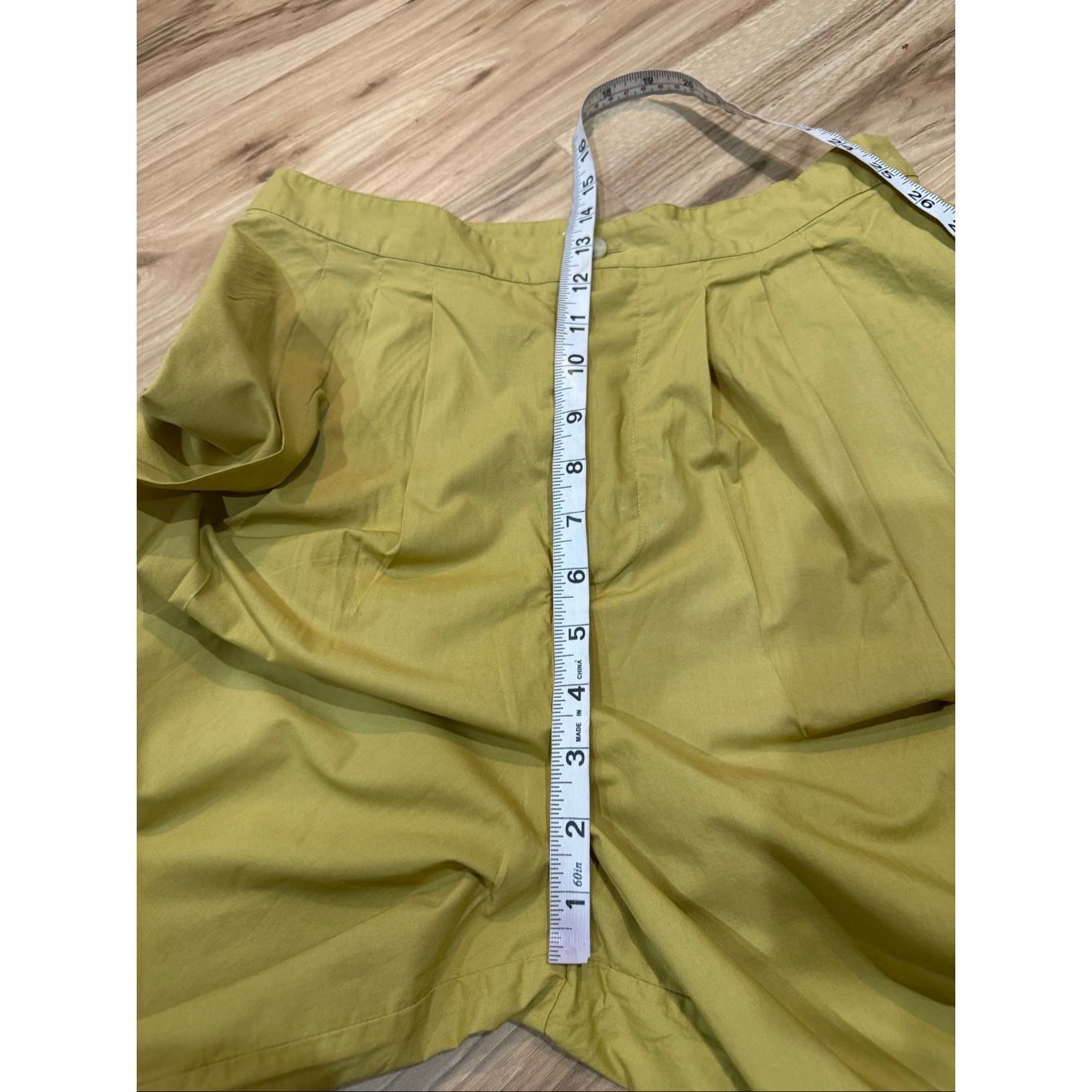 DOEN Doen Women's Yellow/Green Valentin Pleated Cotton-poplin Wid Size 30" / US 8 / IT 44 - 8 Thumbnail
