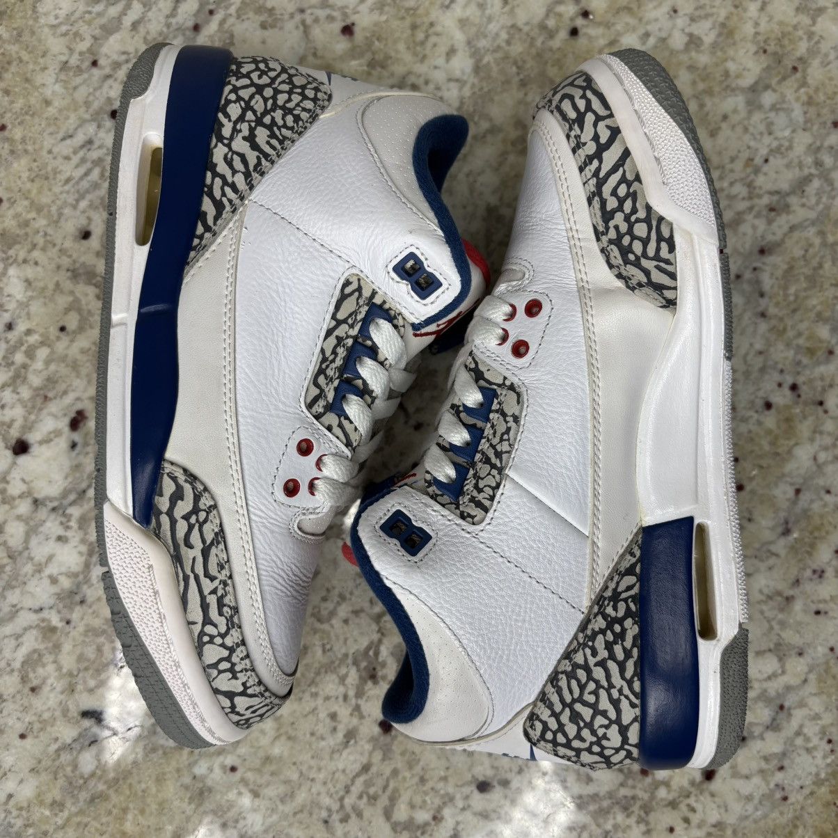 Jordan Brand Size 5.5 - Jordan 3 OG True Blue 2016 lighlty worn no box Size US 5.5 / EU 38 - 11 Thumbnail