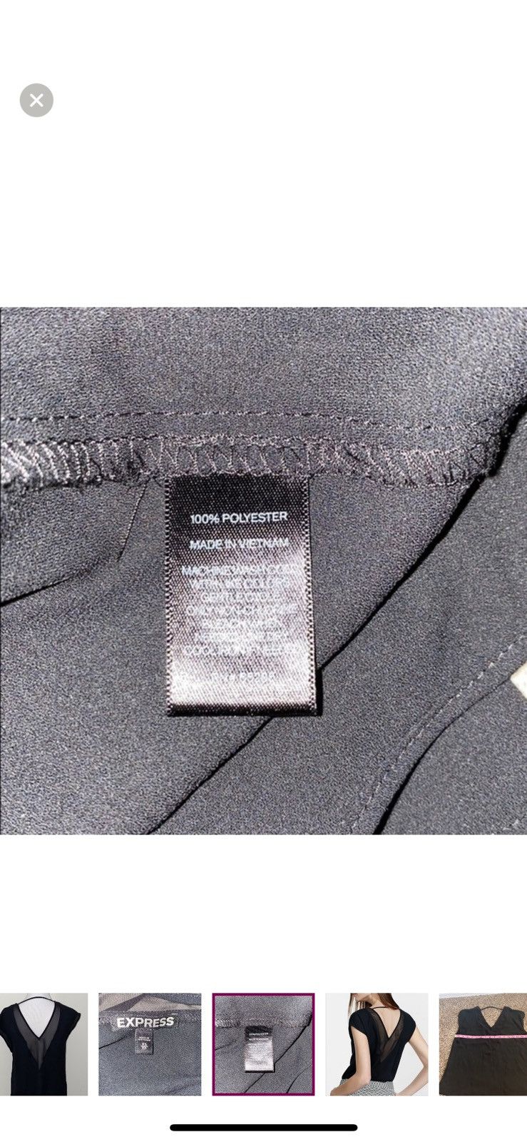 Express Express XS black v neck blouse Size XS / US 0-2 / IT 36-38 - 4 Thumbnail