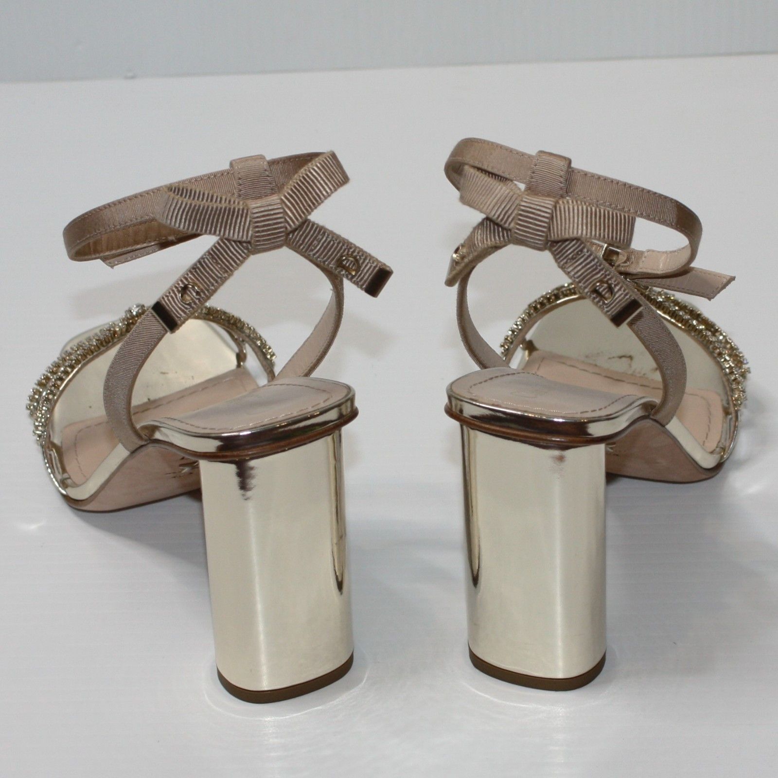 Dior Gold with Crystal Embellishments Sandals US 10.5 $1380 Size US 10.5 / IT 40.5 - 5 Thumbnail