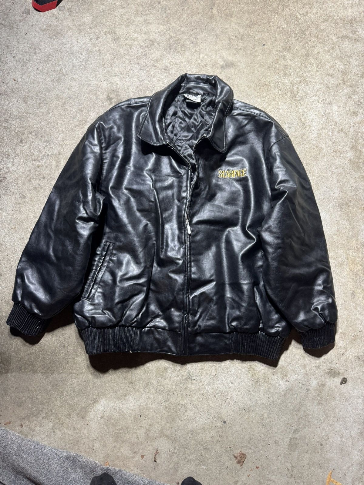Avirex Vintage Scarface Leather Jacket Size US XXL / EU 58 / 5 - 3 Thumbnail