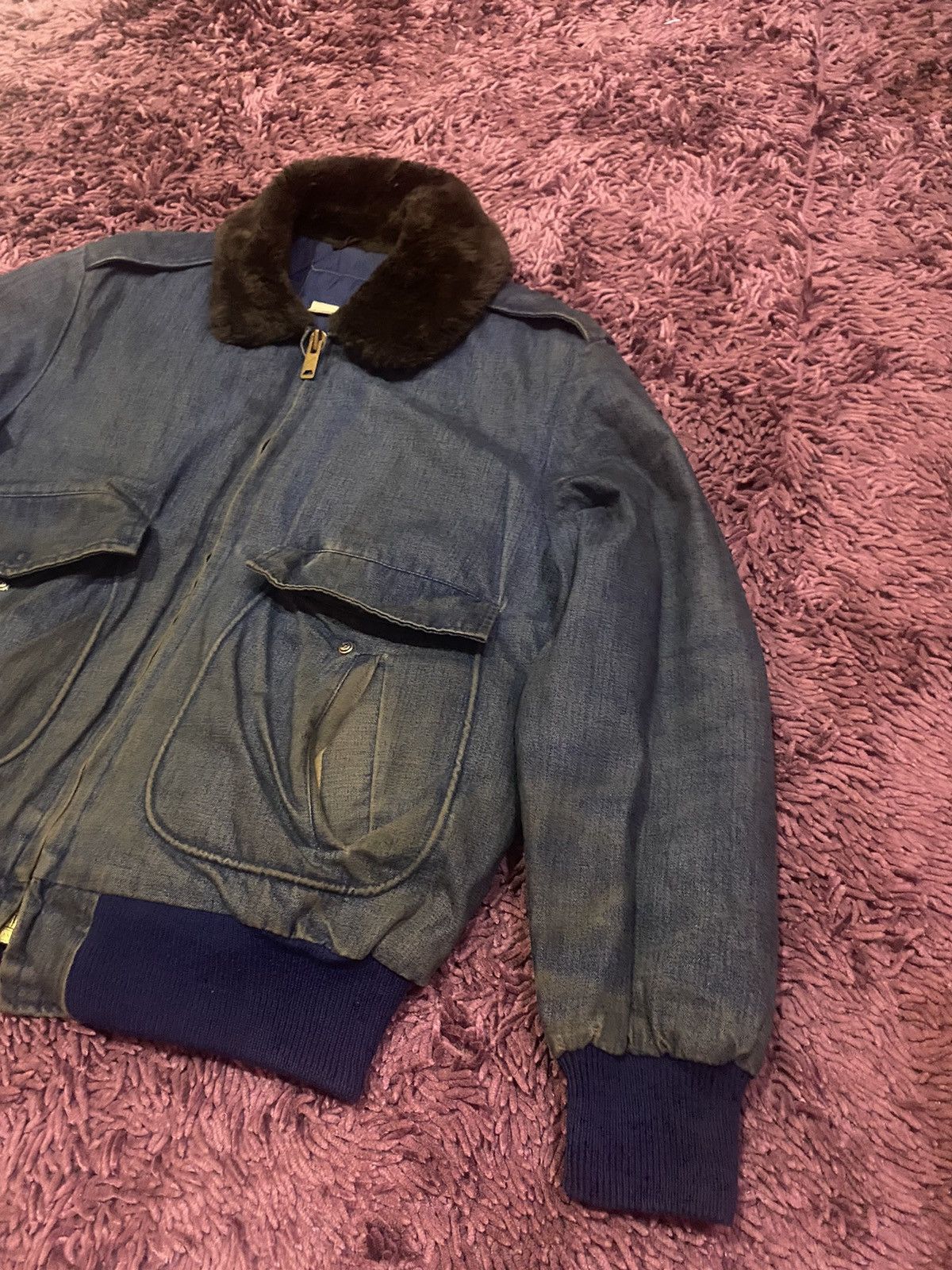 Edwin × Vintage Vintage Edwin Denim Quilted Winter Jacket Size US M / EU 48-50 / 2 - 10 Thumbnail