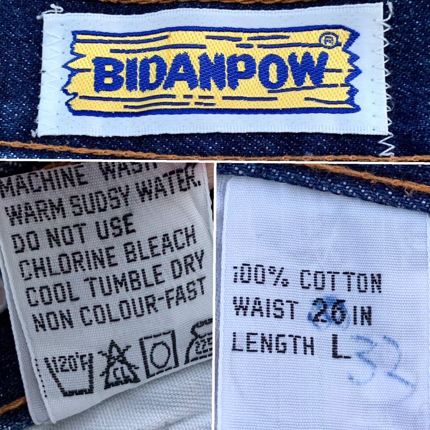 Vintage VINTAGE Bidanpow Denim Skirt High Waist Jean Skirt Size 26 28 1/2” Waist Blue Cotton Denim Short Mini Skirt Women 70s 80s Style Mens Womens Girls Size 26" / US 2 / IT 38 - 6 Thumbnail