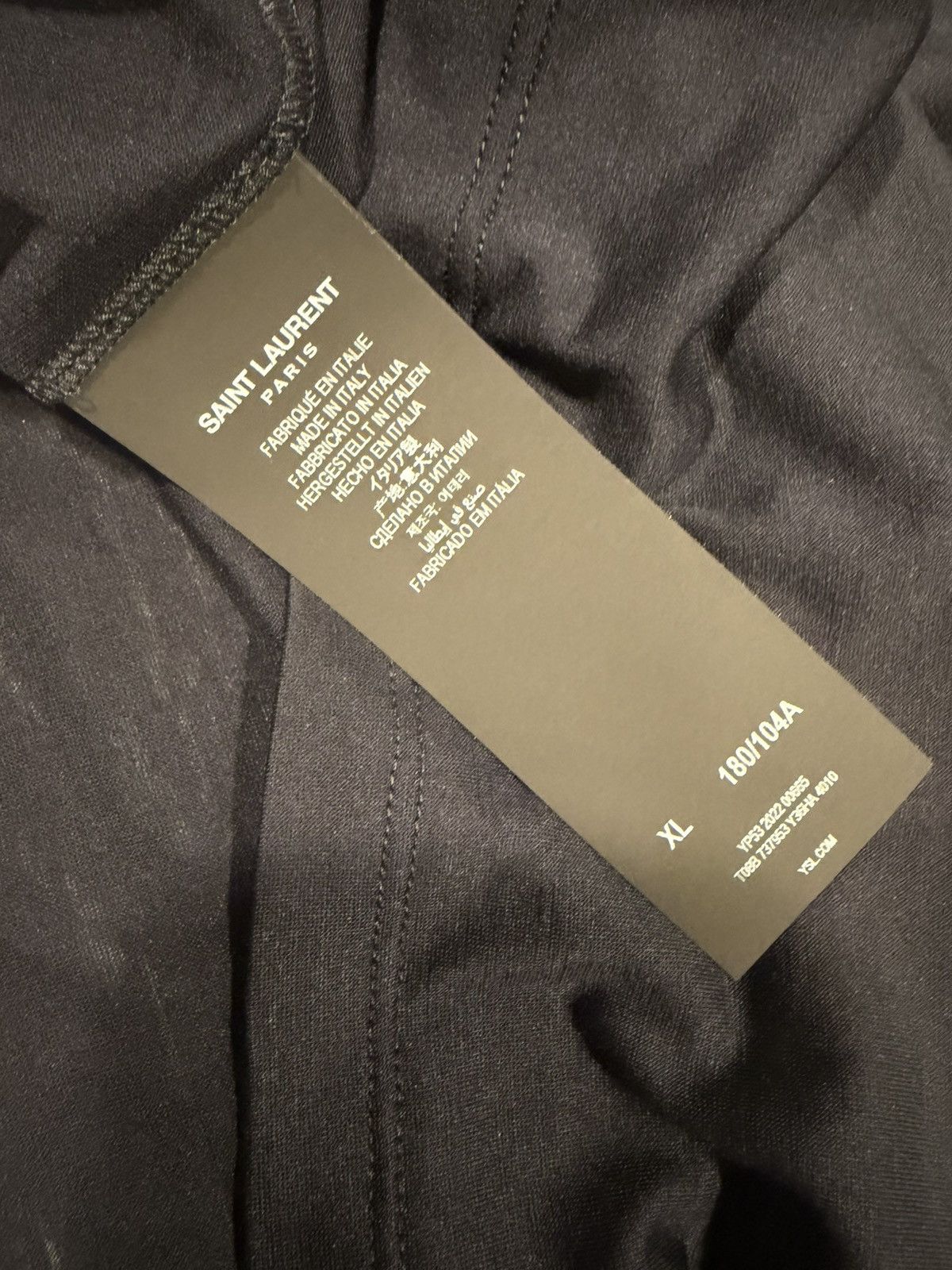 Saint Laurent Paris Saint laurent wool jersey t shirt. XL Size US XL / EU 56 / 4 - 12 Thumbnail