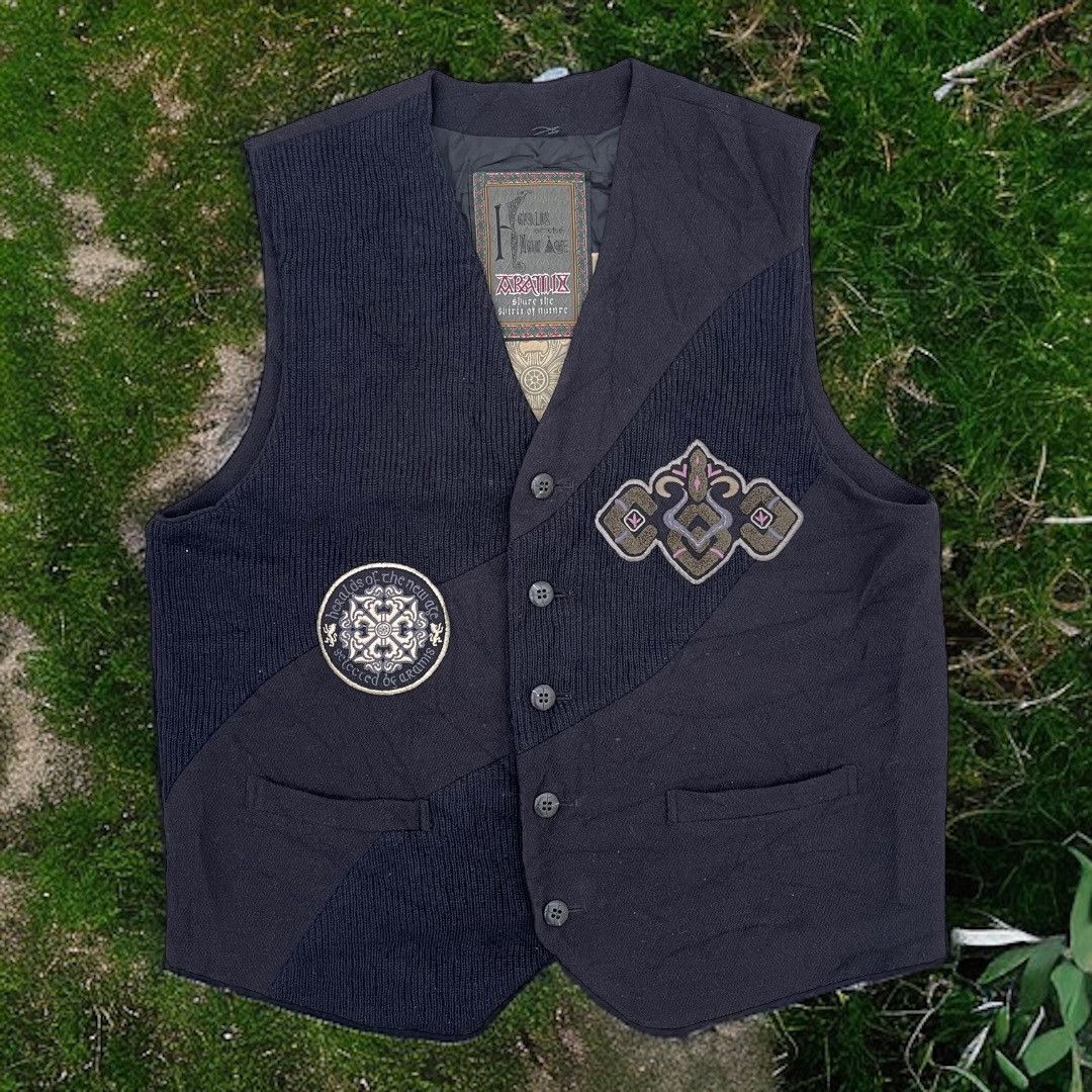 Vintage Aramis Vest Wool Patches Size US M / EU 48-50 / 2 - 1 Thumbnail