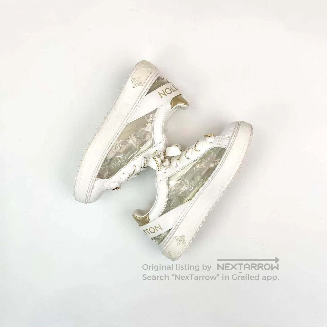 Louis Vuitton Louis Vuitton Transparent embossed logo sneakers| Size US 5.5 / IT 35.5 - 4 Thumbnail