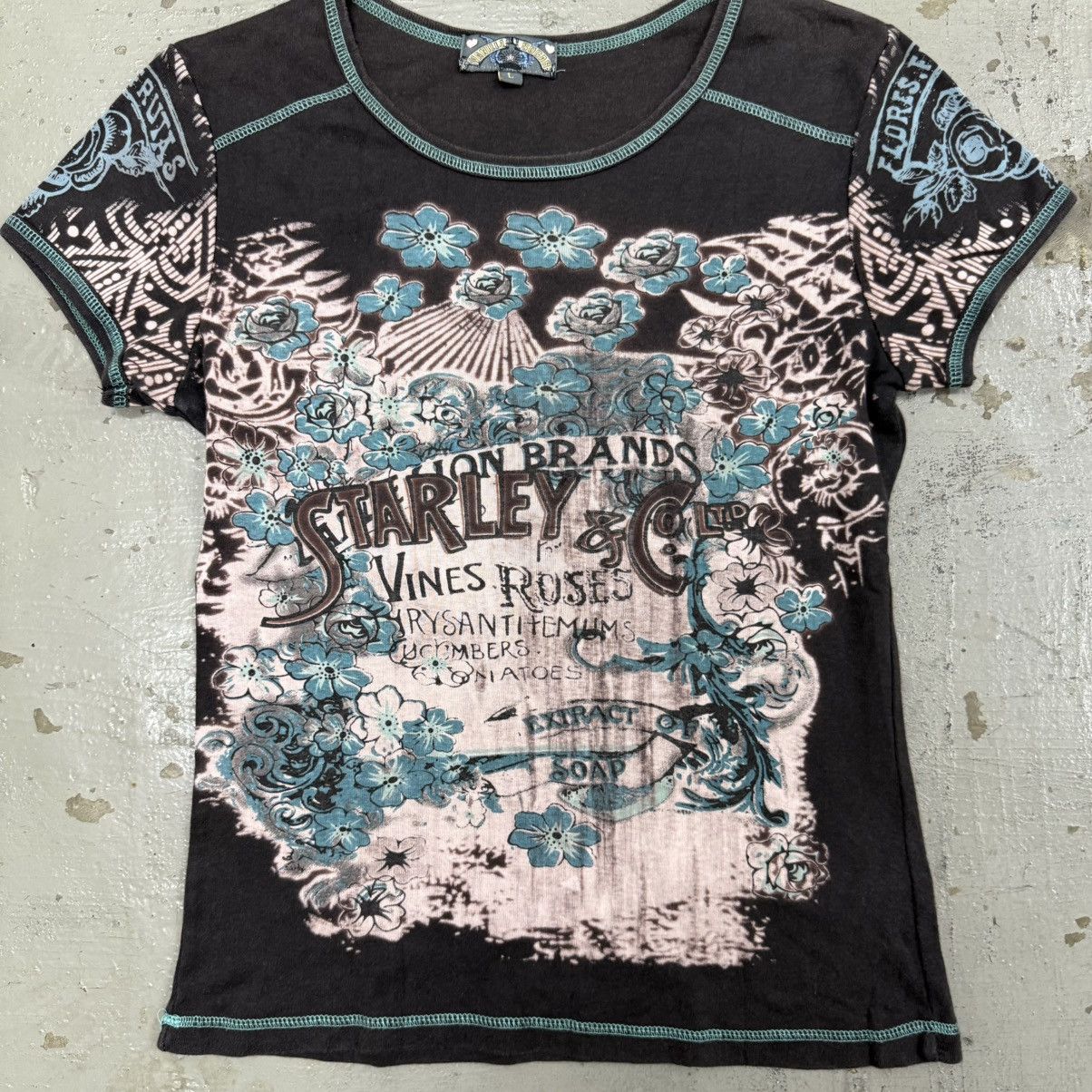 Affliction Y2K Vanilla Sugar Affliction Ed Hardy Style Tee Size US L / EU 52-54 / 3 - 2 Thumbnail