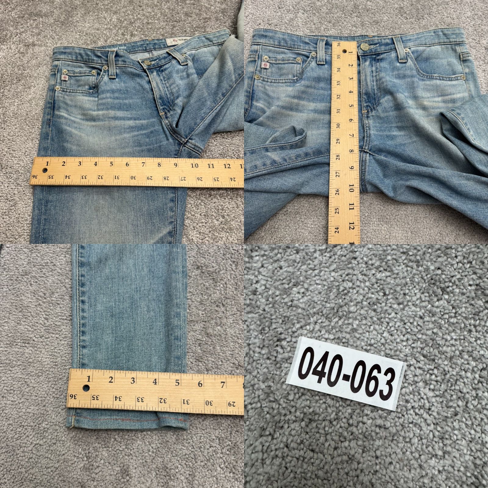 Denime AG Adriano Goldschmied Jeans Legging Super Skinny Women 26R Blue Denim 5-Pocket Stretch Jeans Size 26" / US 2 / IT 38 - 10 Thumbnail