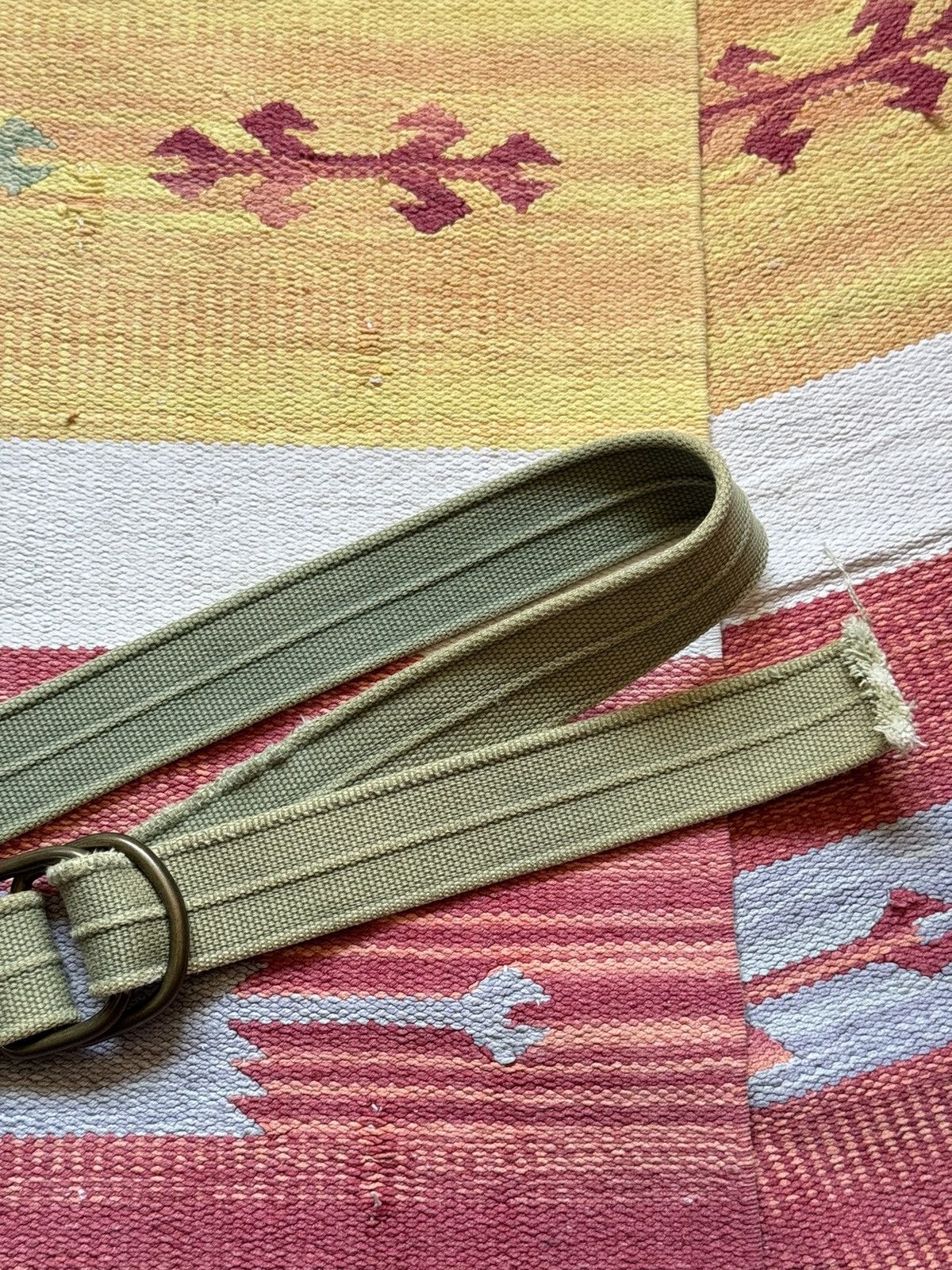 Vintage Vintage 90-00’s y2k Military Ripped Faded Japanese Belt Size ONE SIZE - 3 Thumbnail