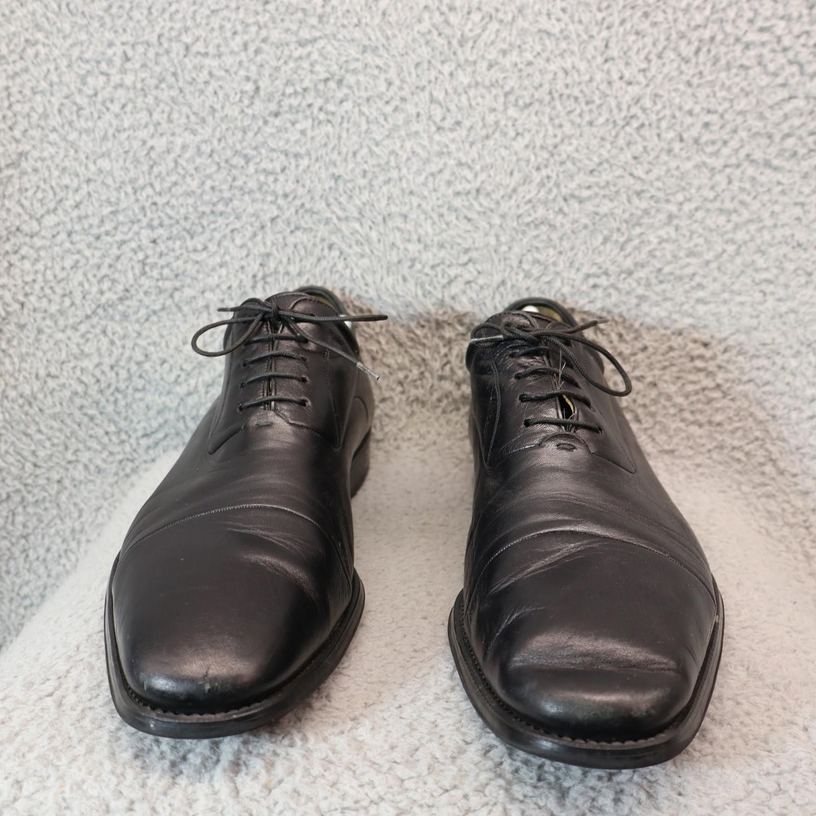 Magnanni Magnanni Federico Mens 13 (D) Oxford Black Leather Cap 12654 Size US 13 / EU 46 - 2 Thumbnail