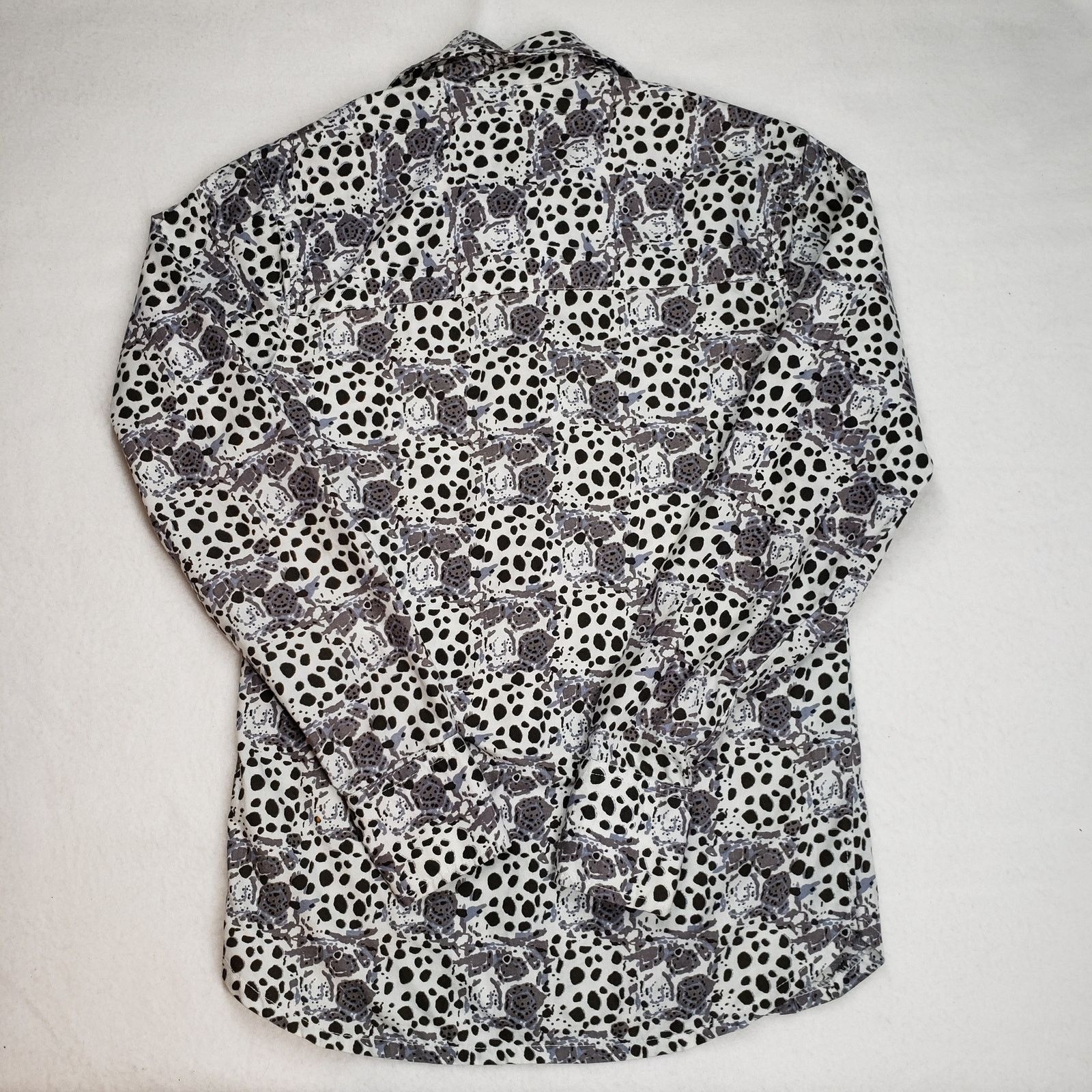 Other Animal Print Block Print Button Up Shirt Mens Small White Size US S / EU 44-46 / 1 - 3 Thumbnail
