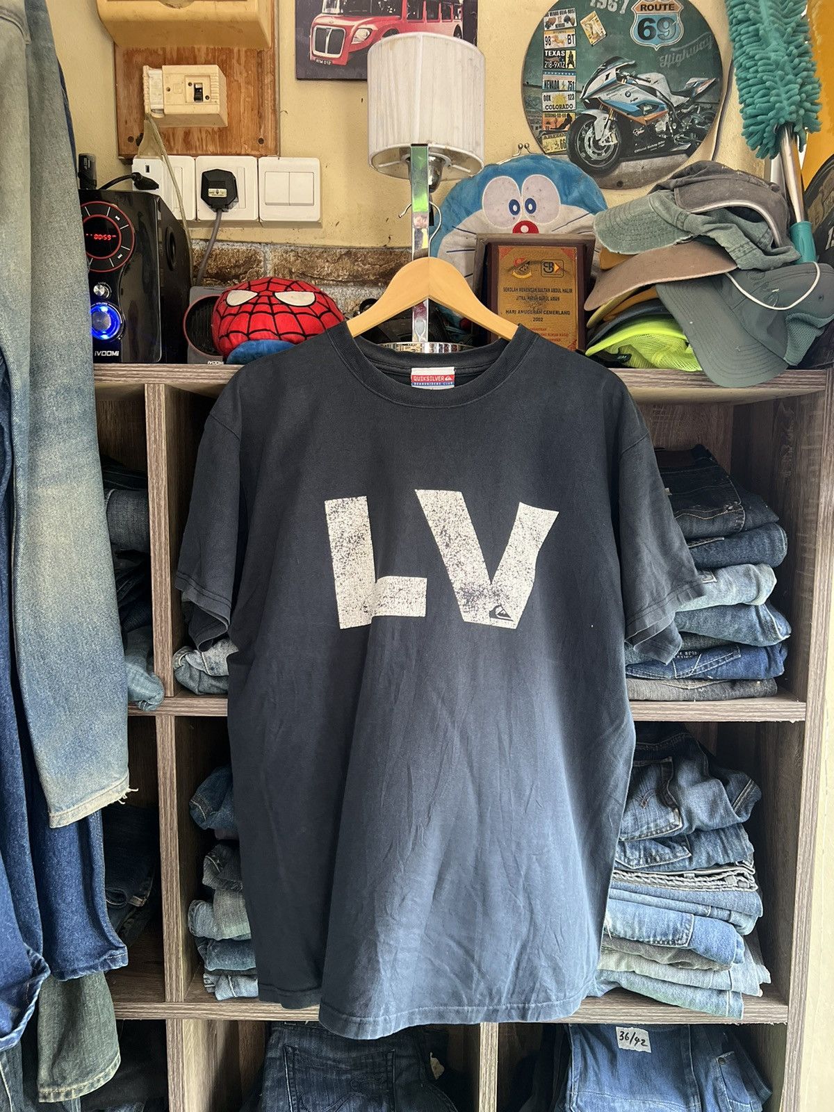 Quiksilver 🔥Made in Usa Vintage Quiksilver LV Tee Size US L / EU 52-54 / 3 - 1 Thumbnail