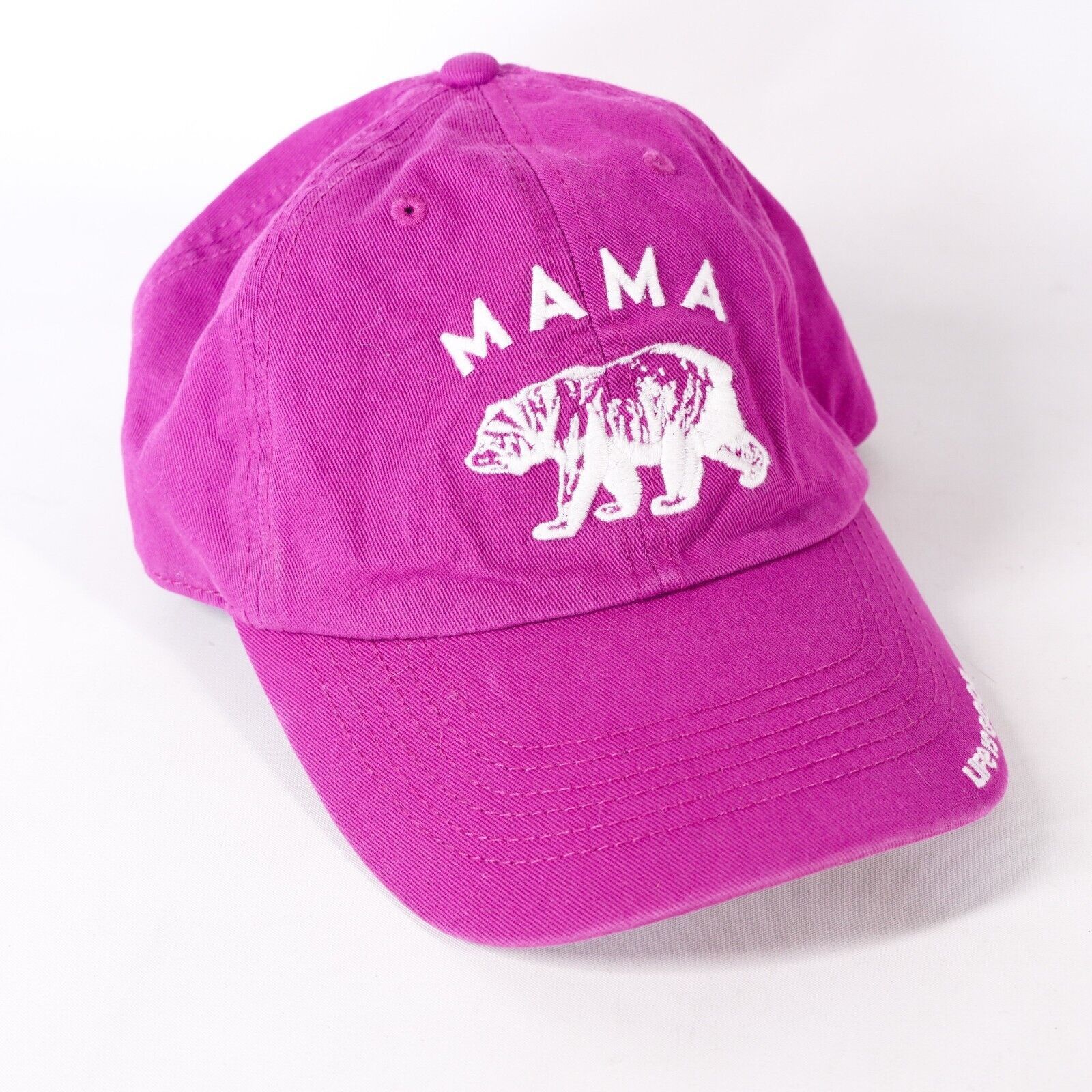 Other Mama Bear Life is Good Mom Baseball Hat Cap Pink White Size ONE SIZE - 1 Thumbnail