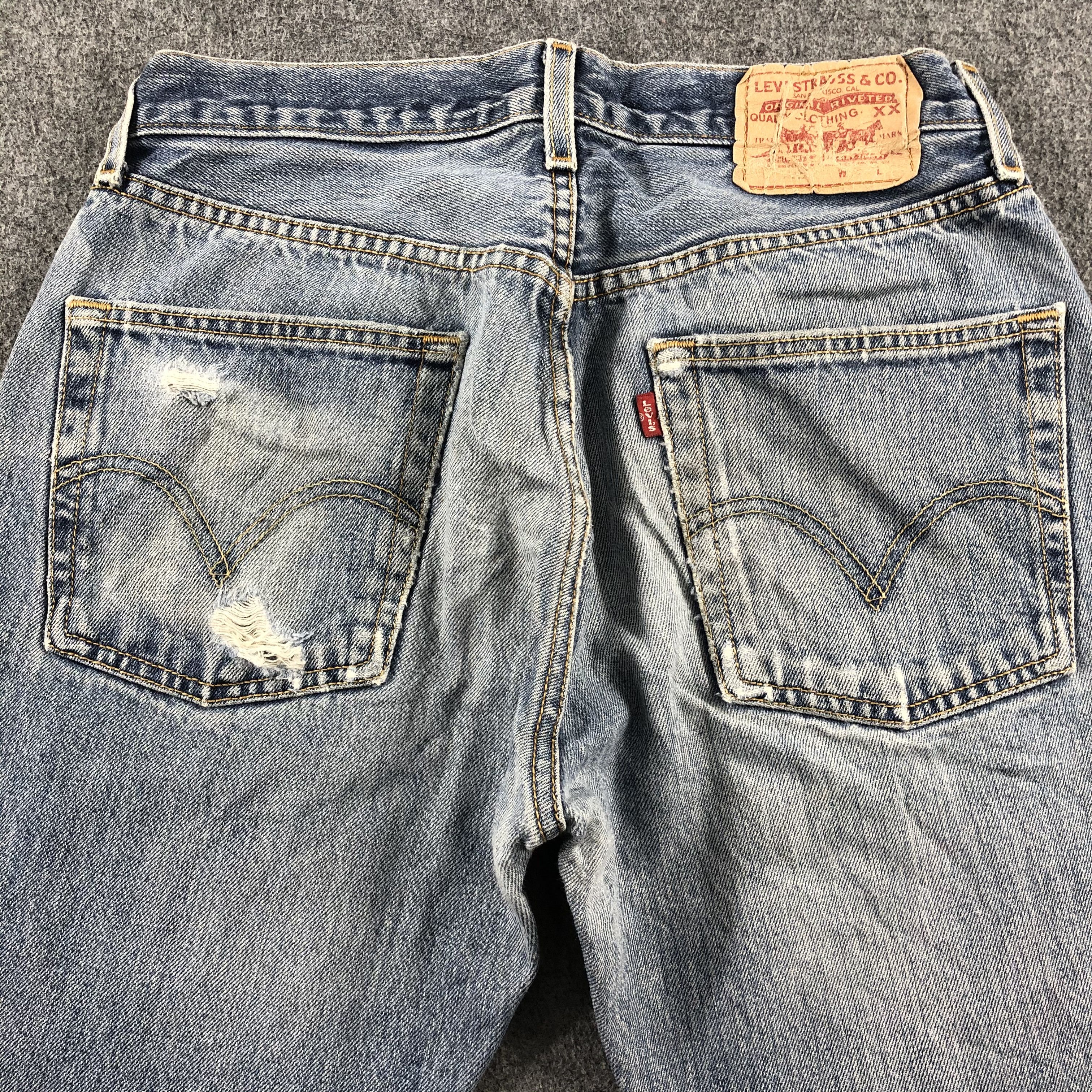 Levi's Vintage Blue Wash Levis 501 Jeans-J2312 Size US 29 - 4 Thumbnail