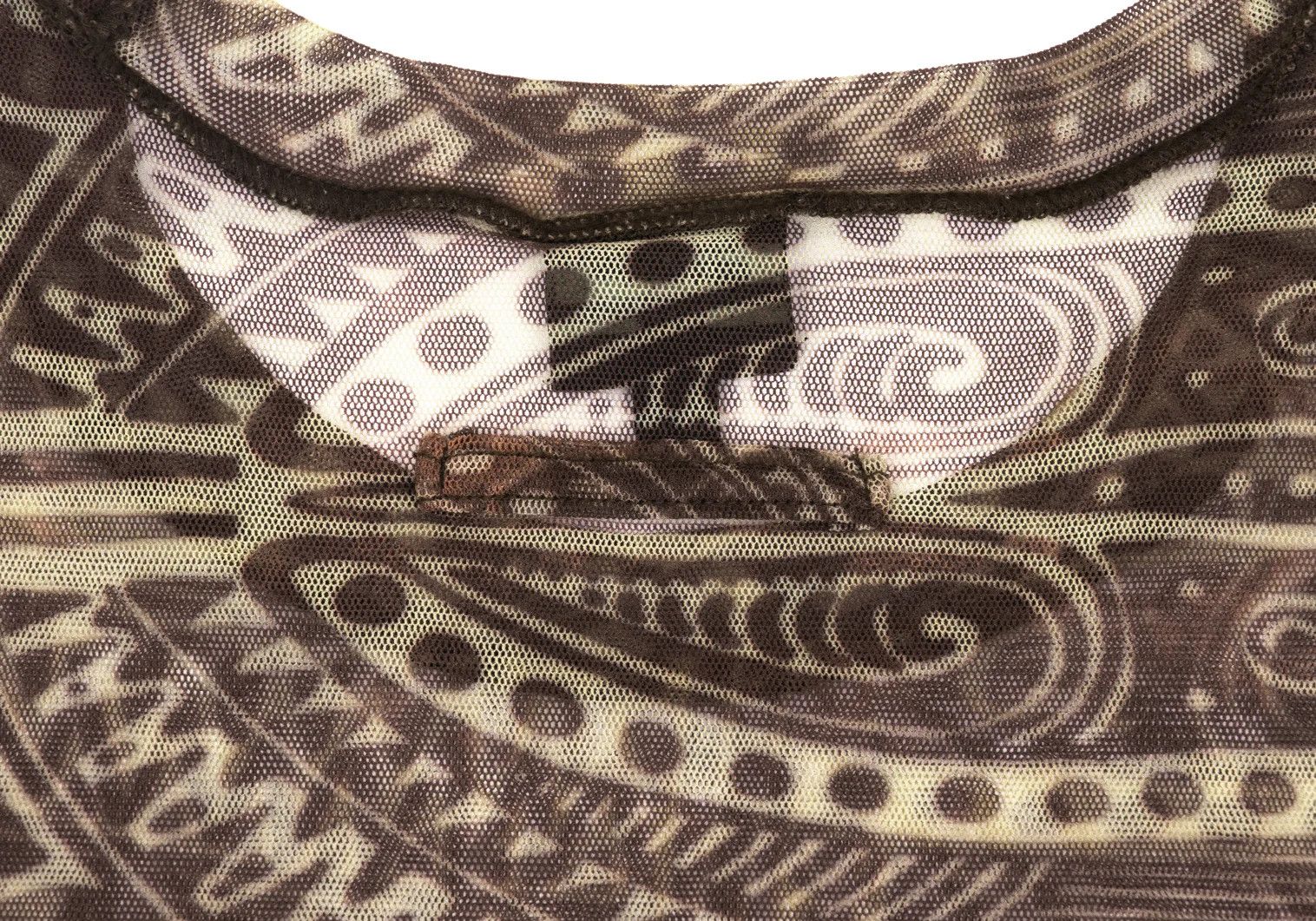 Jean Paul Gaultier Graphic Print Inside Out Power Net T-Shirt Brown 48 Size US M / EU 48-50 / 2 - 9 Thumbnail