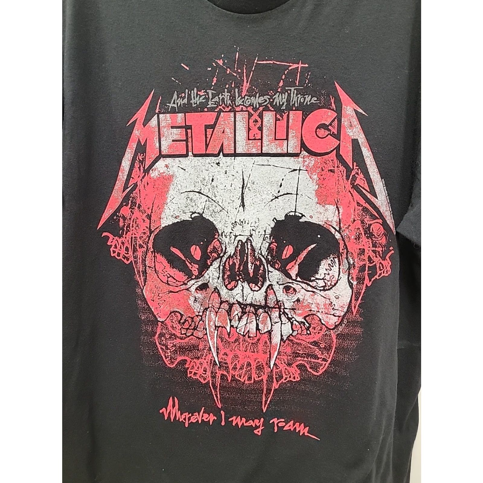 Vintage VINTAGE Metallica Wherever I May Roam Tour T-shirt Mens L Black 2012 Shirt Size US L / EU 52-54 / 3 - 2 Thumbnail