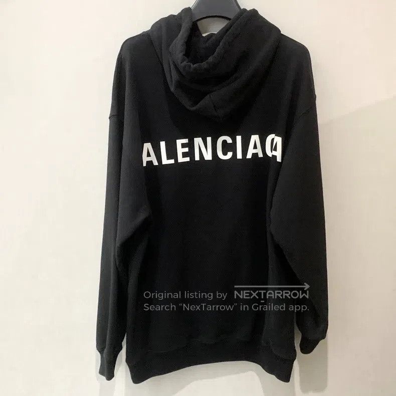 Balenciaga Balenciaga Black hoodie with back logo print, size XS Size US XS / EU 42 / 0 - 1 Thumbnail