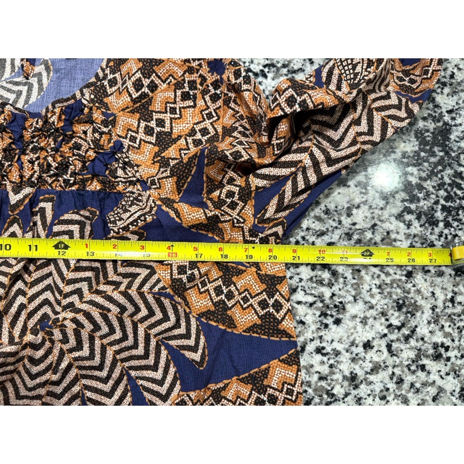 Farm Rio Farm Rio Shirtdress Womens Mini Dress Boho Geometric Multicolor Short Sleeves Lined Cotton Casual Party/Cocktail Wedding Size M Size M / US 6-8 / IT 42-44 - 4 Thumbnail