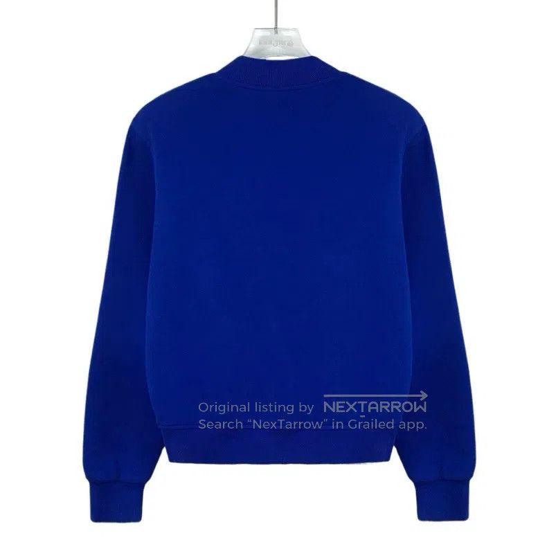 Hermes Hermes Deep blue cotton stand collar zipper long-sleeved j Size XS / US 0-2 / IT 36-38 - 2 Thumbnail