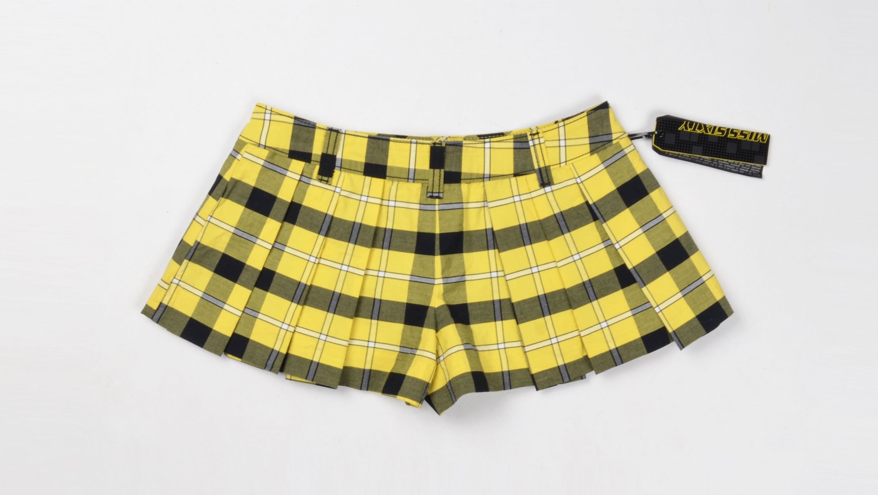 Miss Sixty Vintage Miss Sixty Y2K Checkered Mini Pleated Rackel Shorts Size 28" / US 6 / IT 42 - 4 Thumbnail