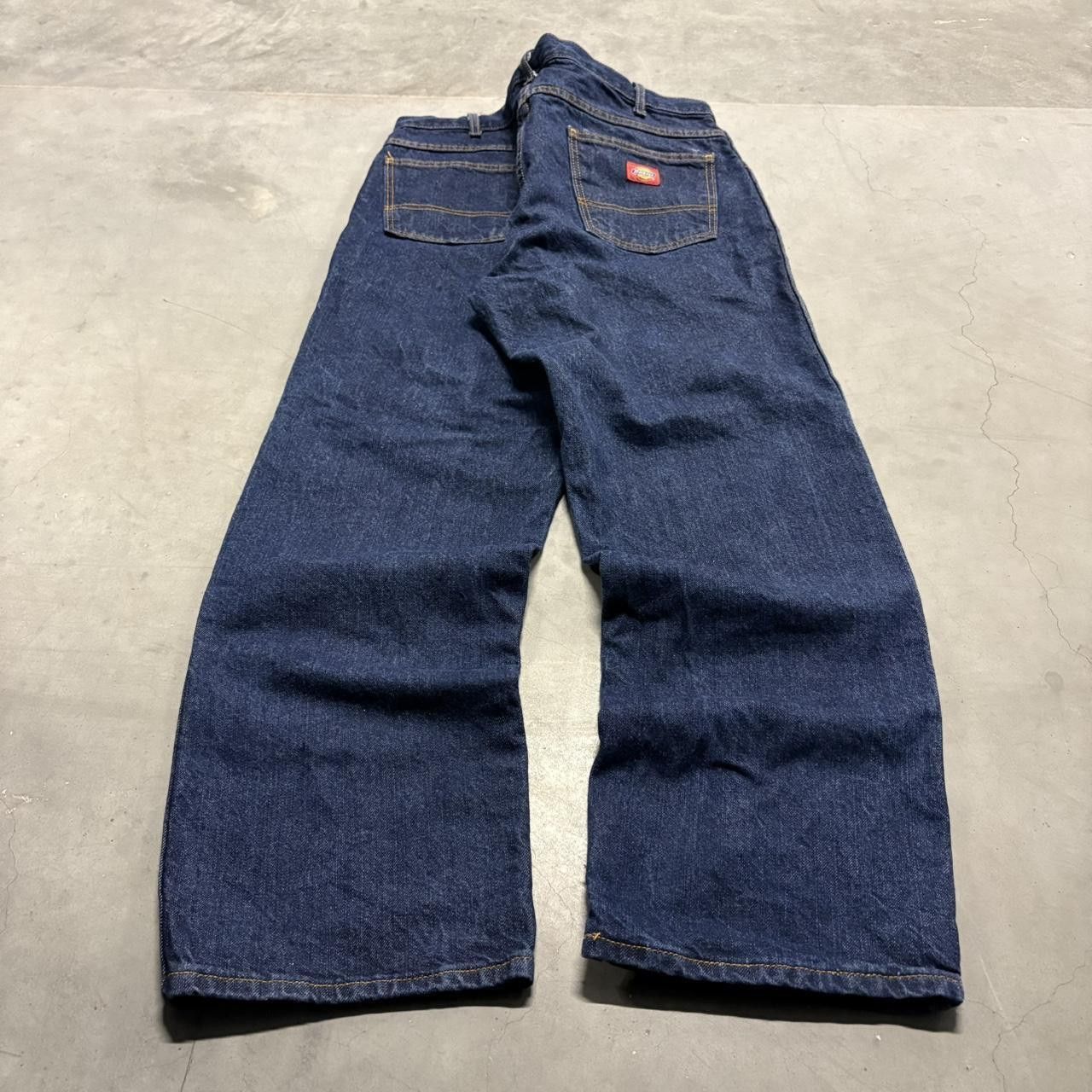 Dickies Crazy Vintage Y2K/2000s Baggy Dickies Dark Blue Wash Workwear Style Streetwear Denim Jeans! Size US 38 / EU 54 - 6 Thumbnail