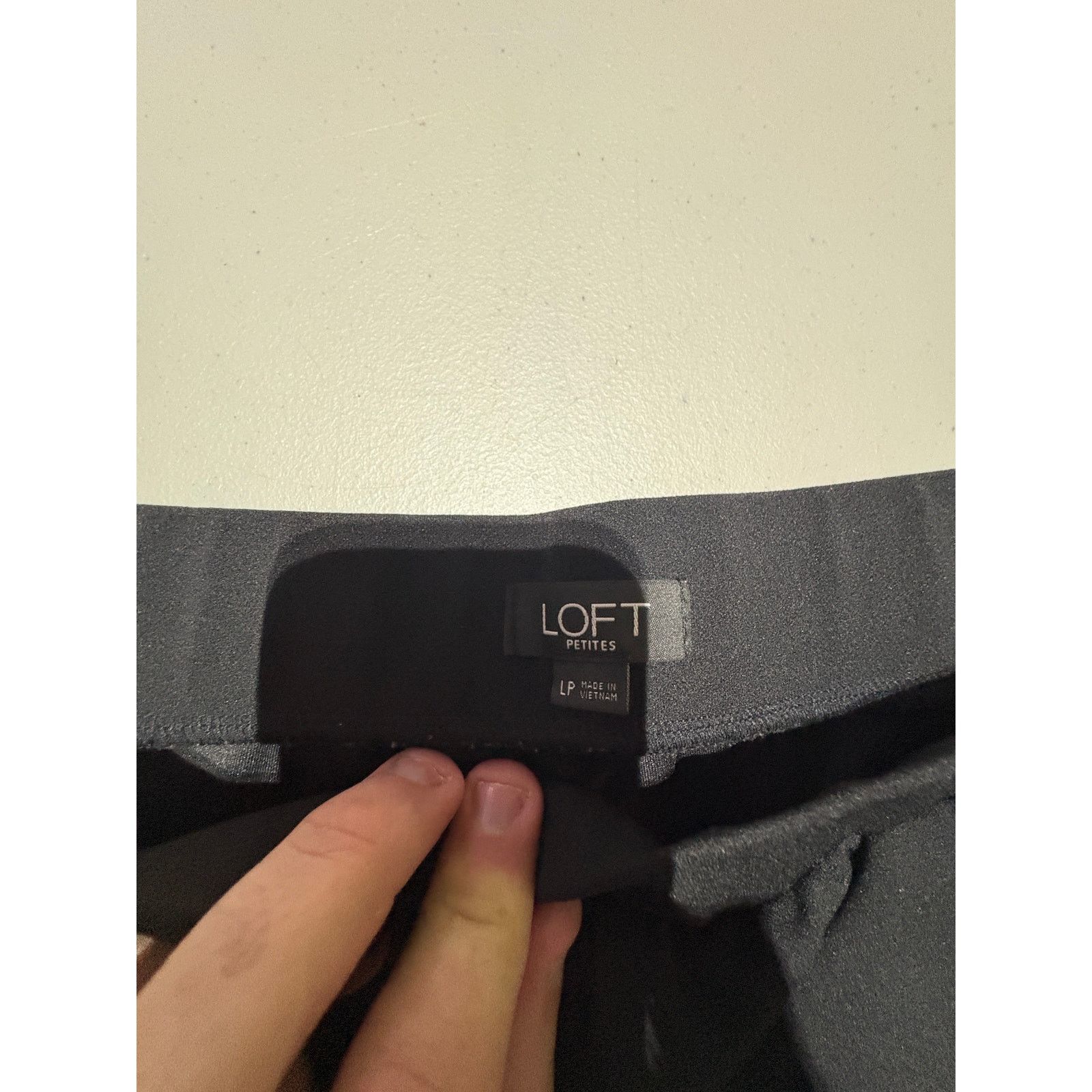 Loft LOFT Petites LP Women’s Petite Pull On Ankle Pants Black Size 34" / US 12 / IT 48 - 3 Thumbnail