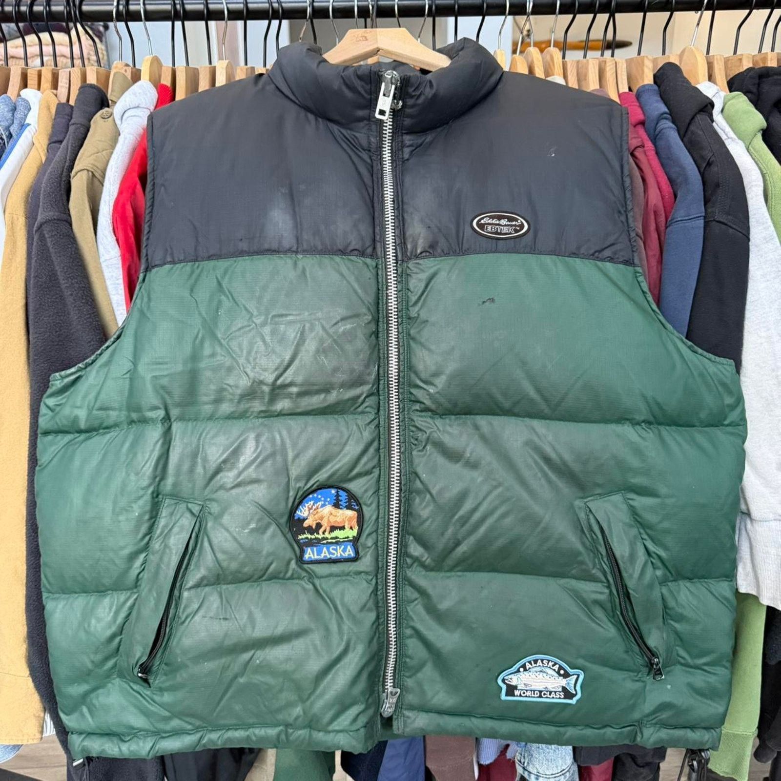 Eddie Bauer Vintage Distressed Eddie Bauer EBTEK Alaskan Puffer Vest Size US XXL / EU 58 / 5 - 1 Thumbnail