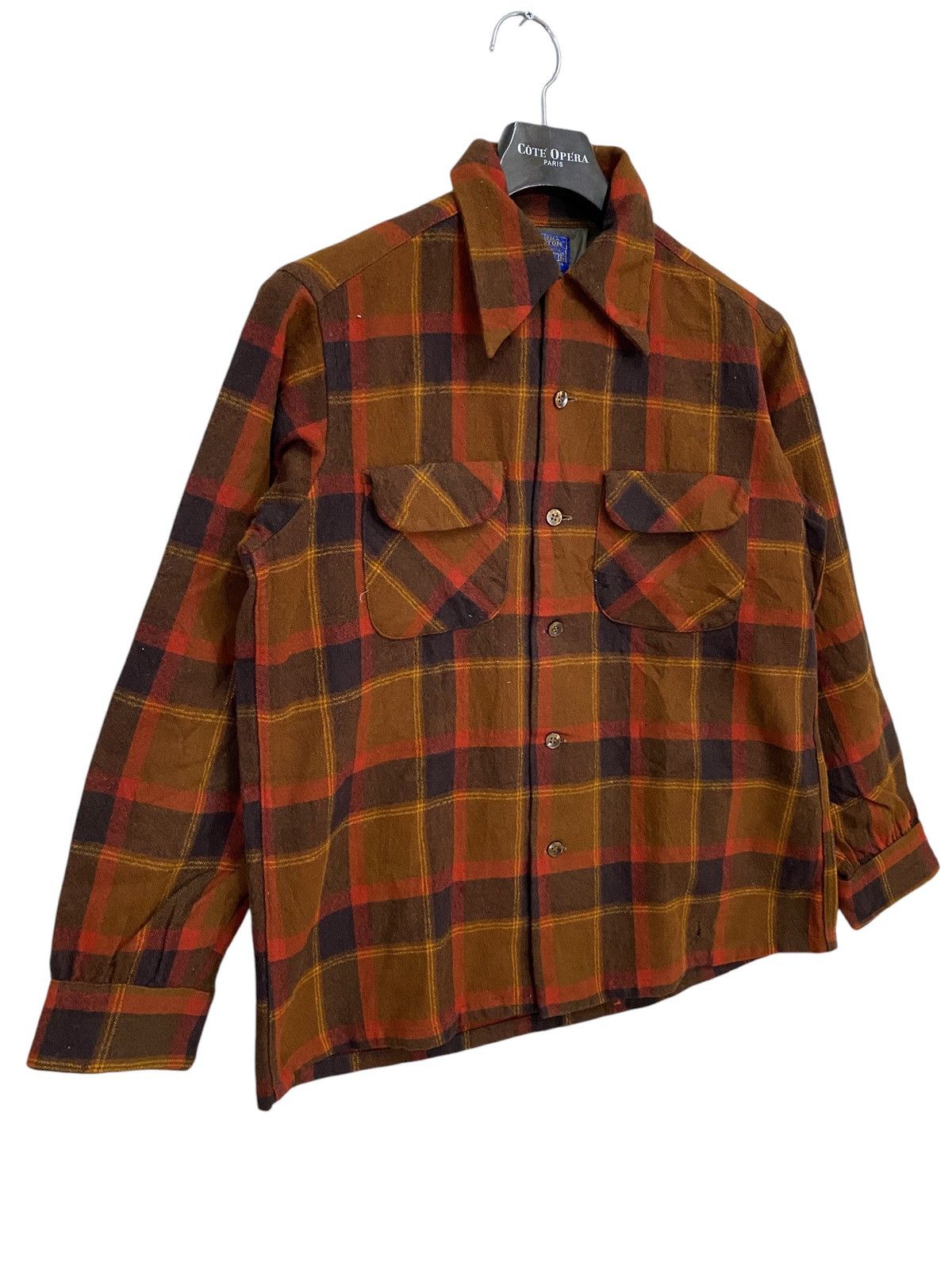 Pendleton × Vintage Vintage Pendleton Check Shirt Button M USA Made 70s Mens Size US M / EU 48-50 / 2 - 4 Thumbnail