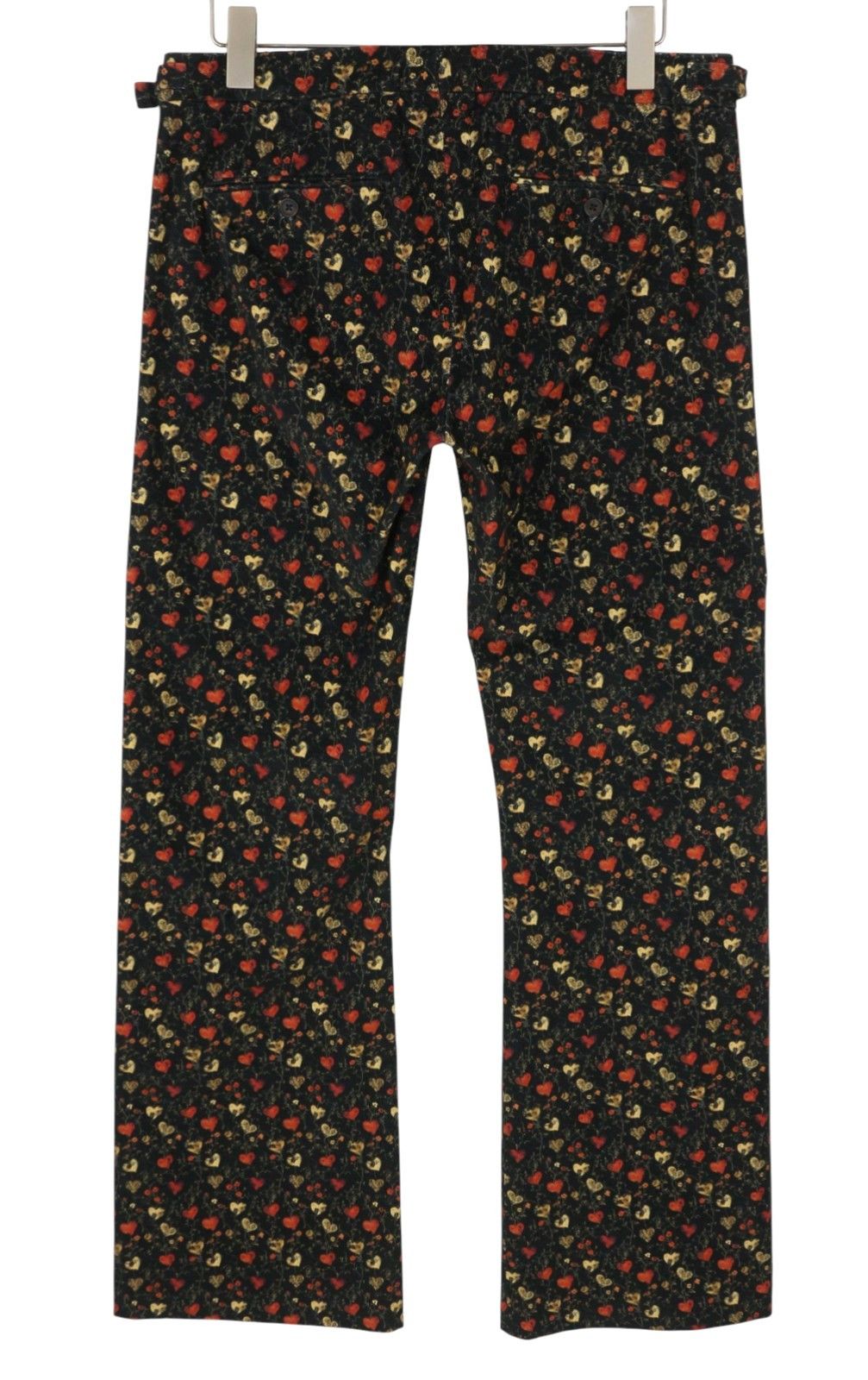 R13 BOY FLARE TUXEDO 30 Hearts Black Trousers 88916 Size 30" / US 8 / IT 44 - 4 Thumbnail