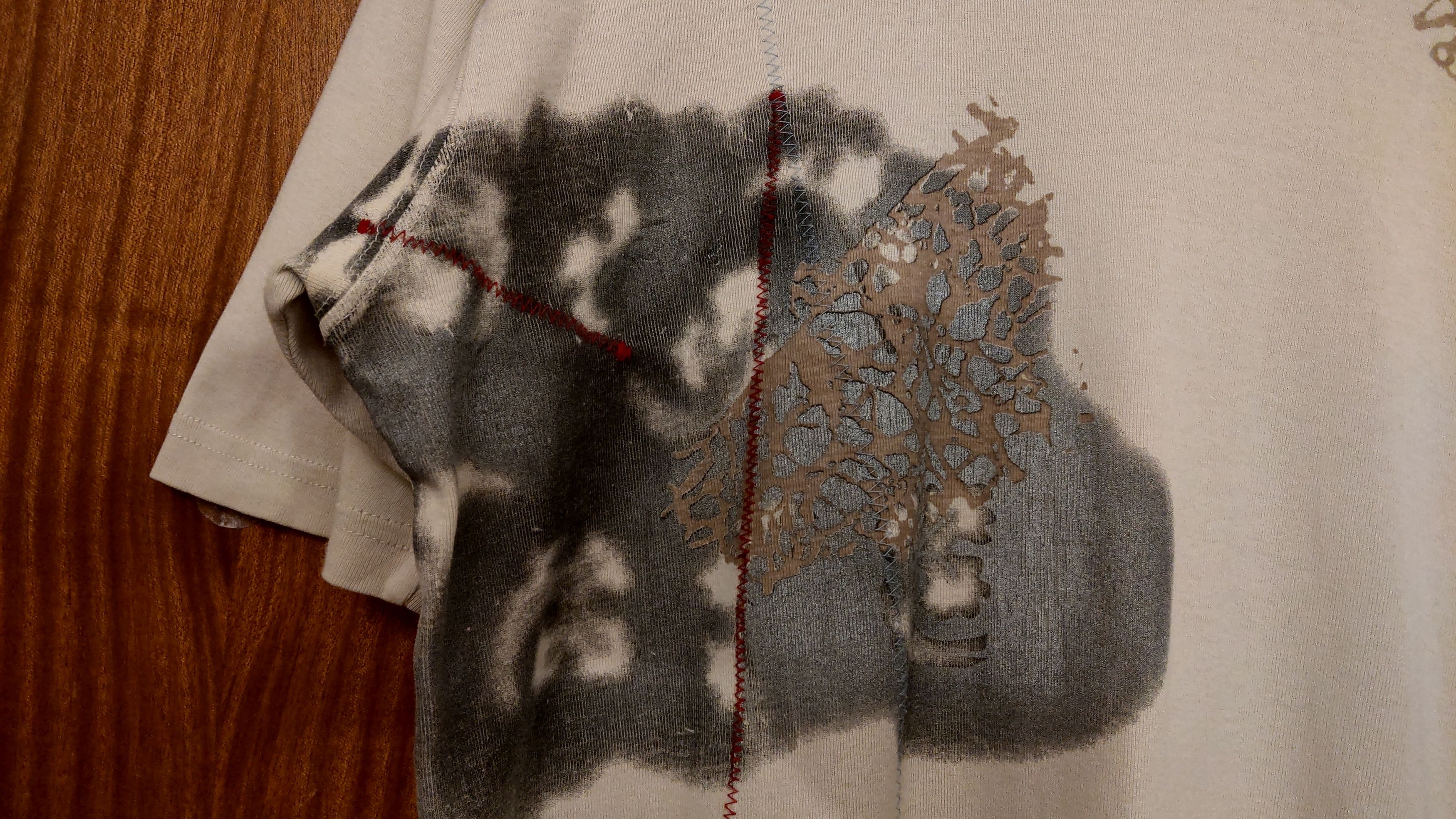 Affliction × Vintage Asymmetrical Neo Shirt Drawings Graphics Boxy Alt raver goth Size US S / EU 44-46 / 1 - 6 Thumbnail