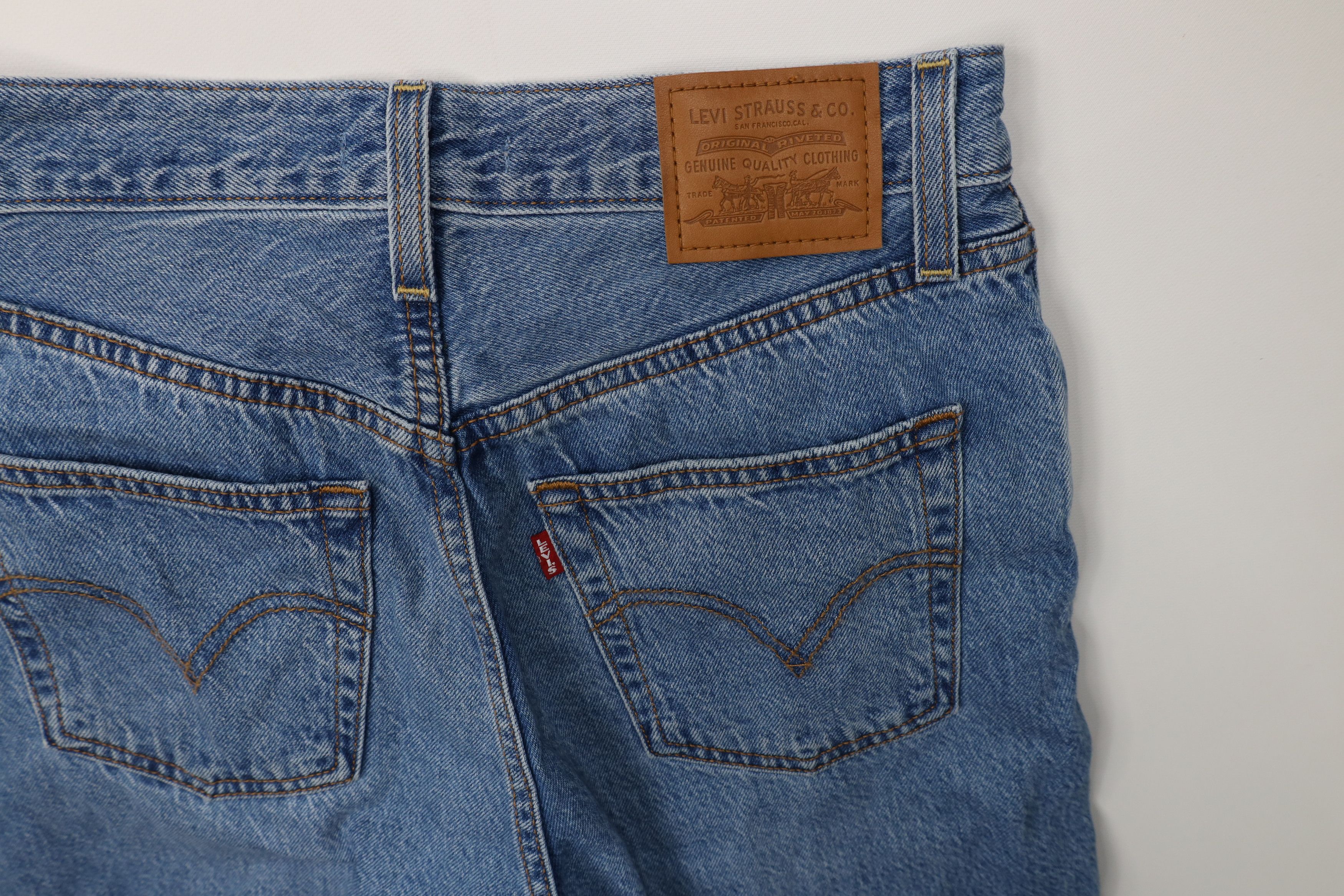 Levi's Vintage Y2K Levis Premium Fly Rib Cage Straight Ankle Jeans Size 28" / US 6 / IT 42 - 15 Thumbnail