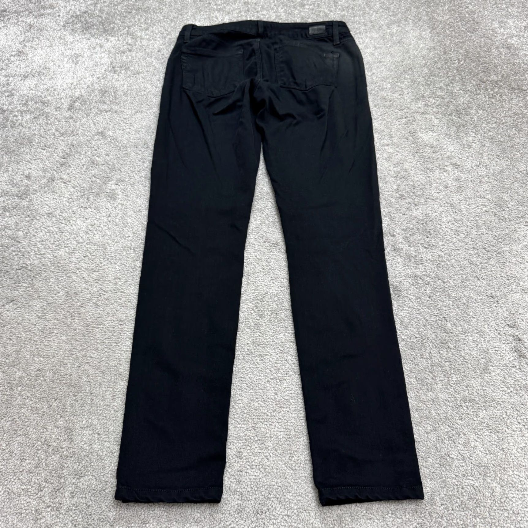 Paige Paige Skyline Skinny Denim Jeans Womens 26 Black Mid Rise Stretch Size 26" / US 2 / IT 38 - 2 Thumbnail