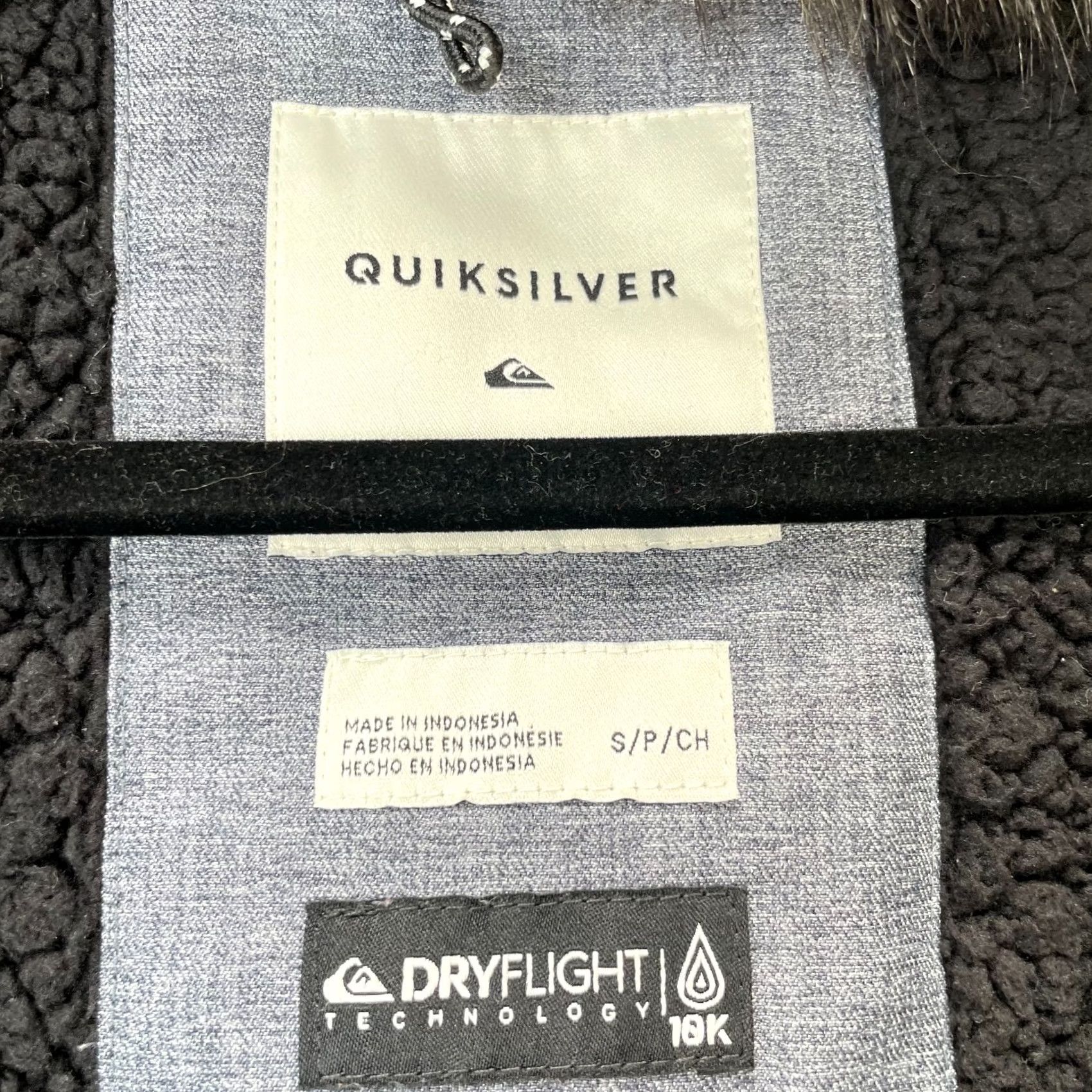 Quiksilver Quiksilver Jacket Mens Small Gray Camo Dryflight Faux Fur Lined Coat Hooded Ski Jacket Size US S / EU 44-46 / 1 - 6 Thumbnail