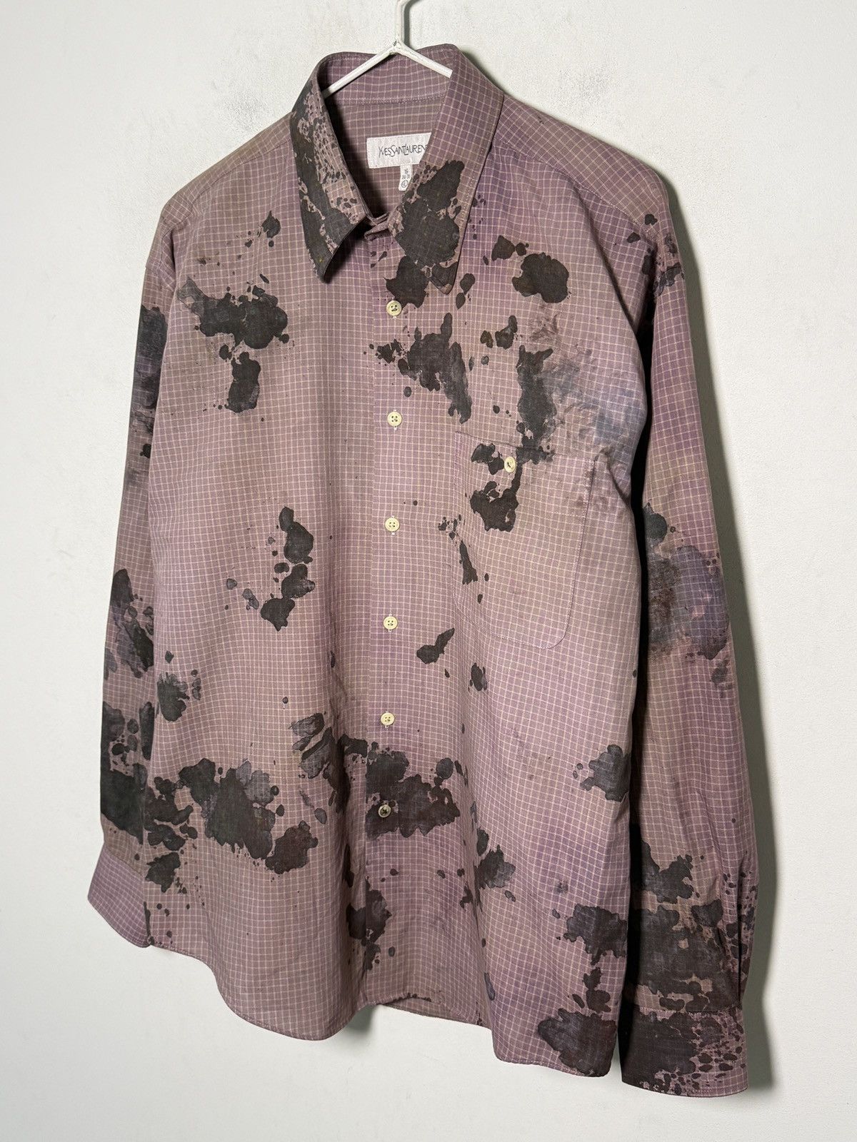 Yves Saint Laurent Vintage Yves Saint Laurent punk grunge painters shirt Size US XL / EU 56 / 4 - 2 Thumbnail